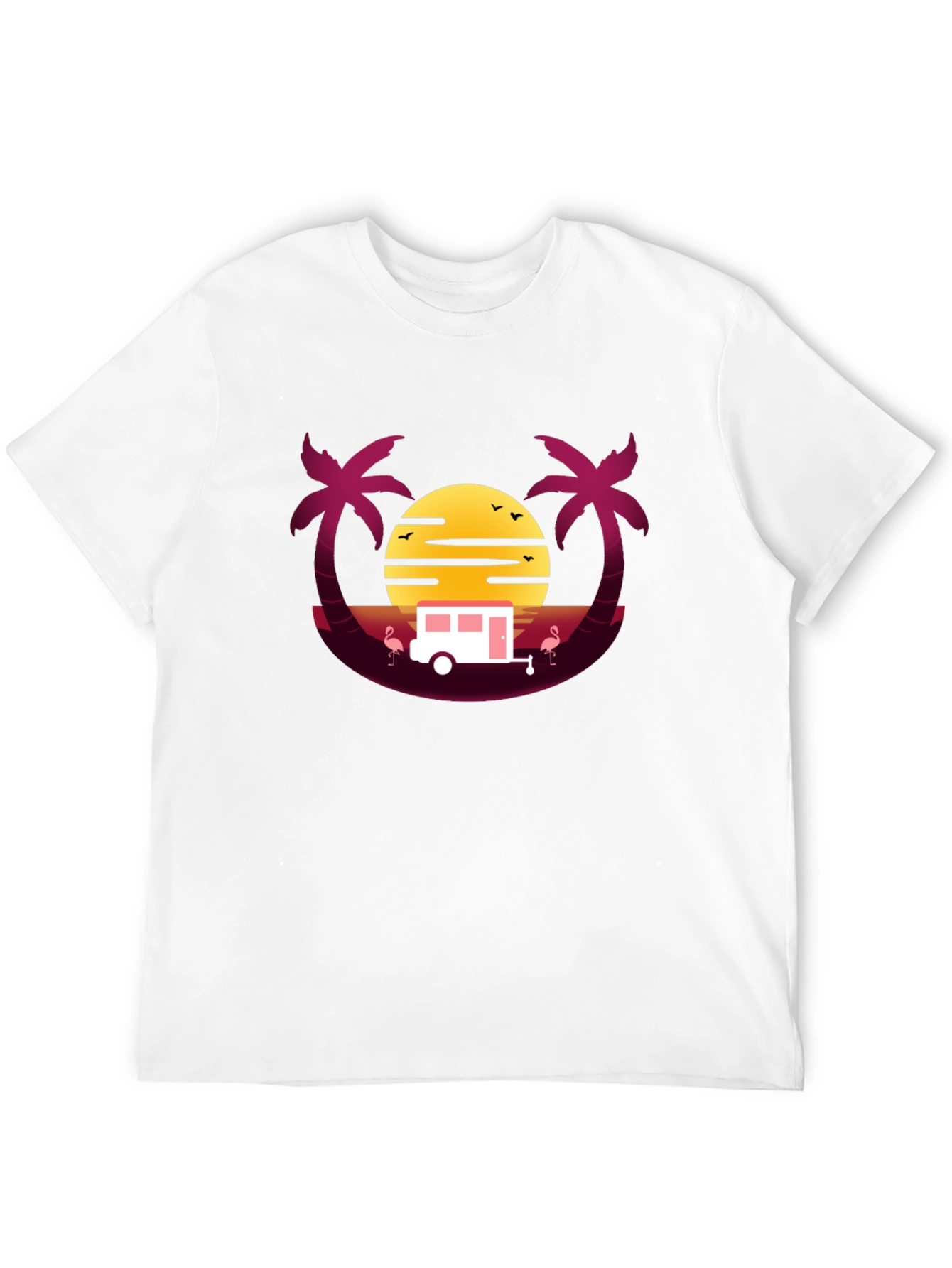 Retro Sunset Camper T-Shirt