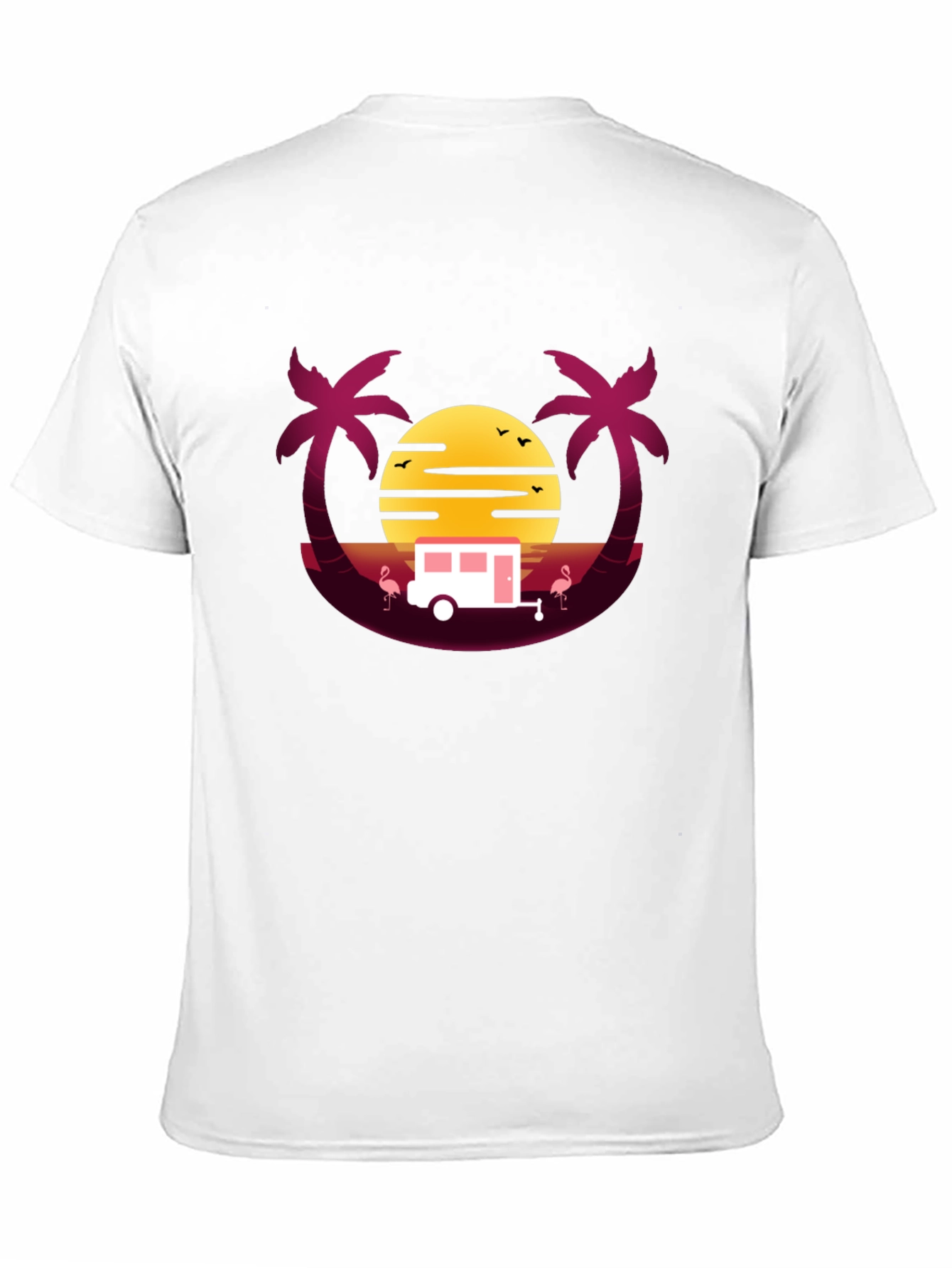 Retro Sunset Camper T-Shirt