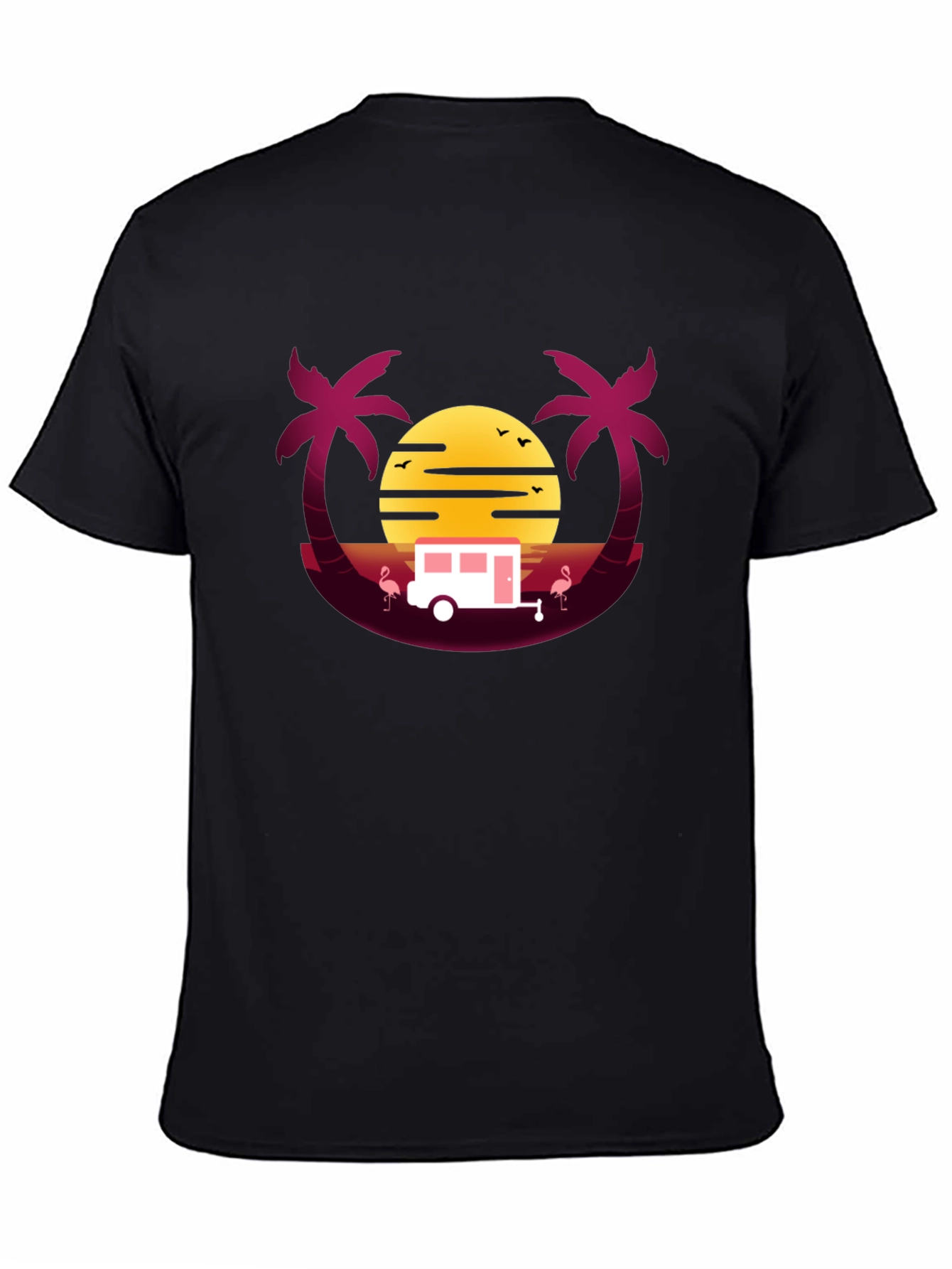Retro Sunset Camper T-Shirt