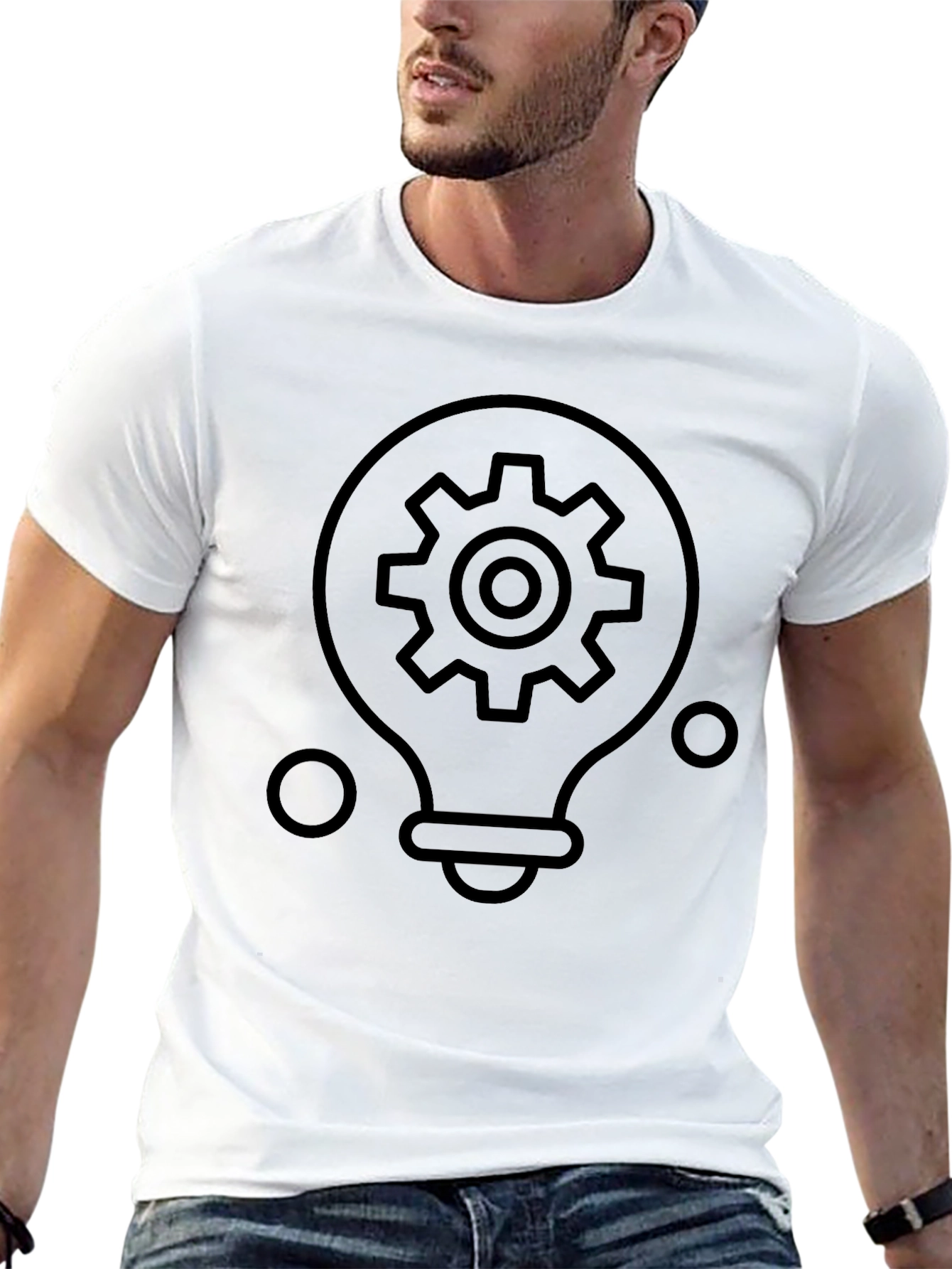 Gear Bulb Graphic Tee - Innovation T-Shirt