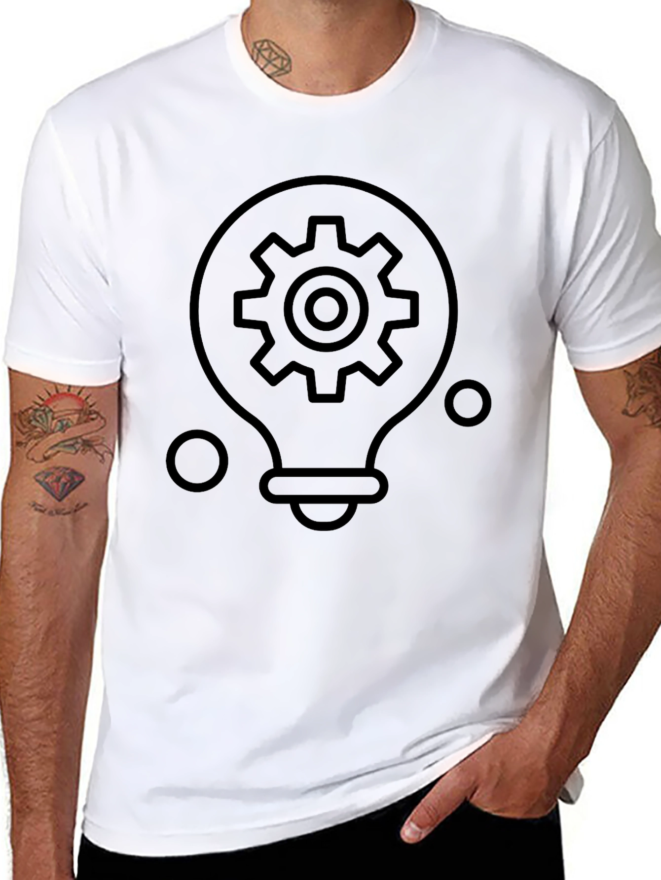 Gear Bulb Graphic Tee - Innovation T-Shirt
