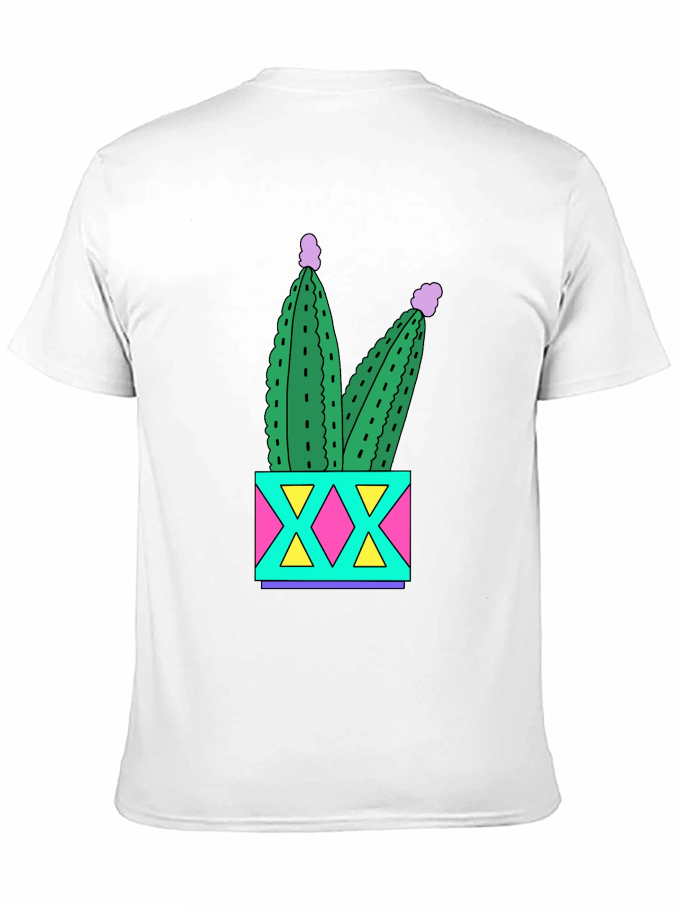 Fun Cactus T-Shirt - Black Cotton Graphic Tee