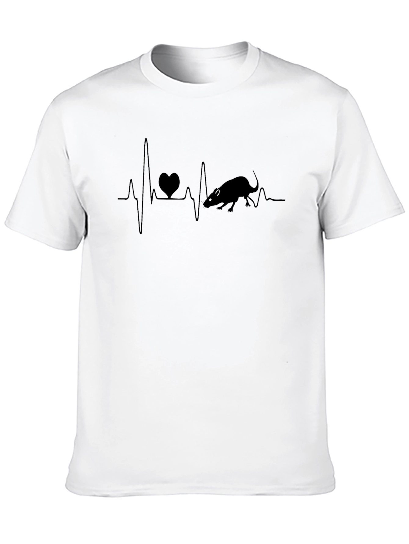 Rat Heartbeat T-Shirt - Love for Rats!