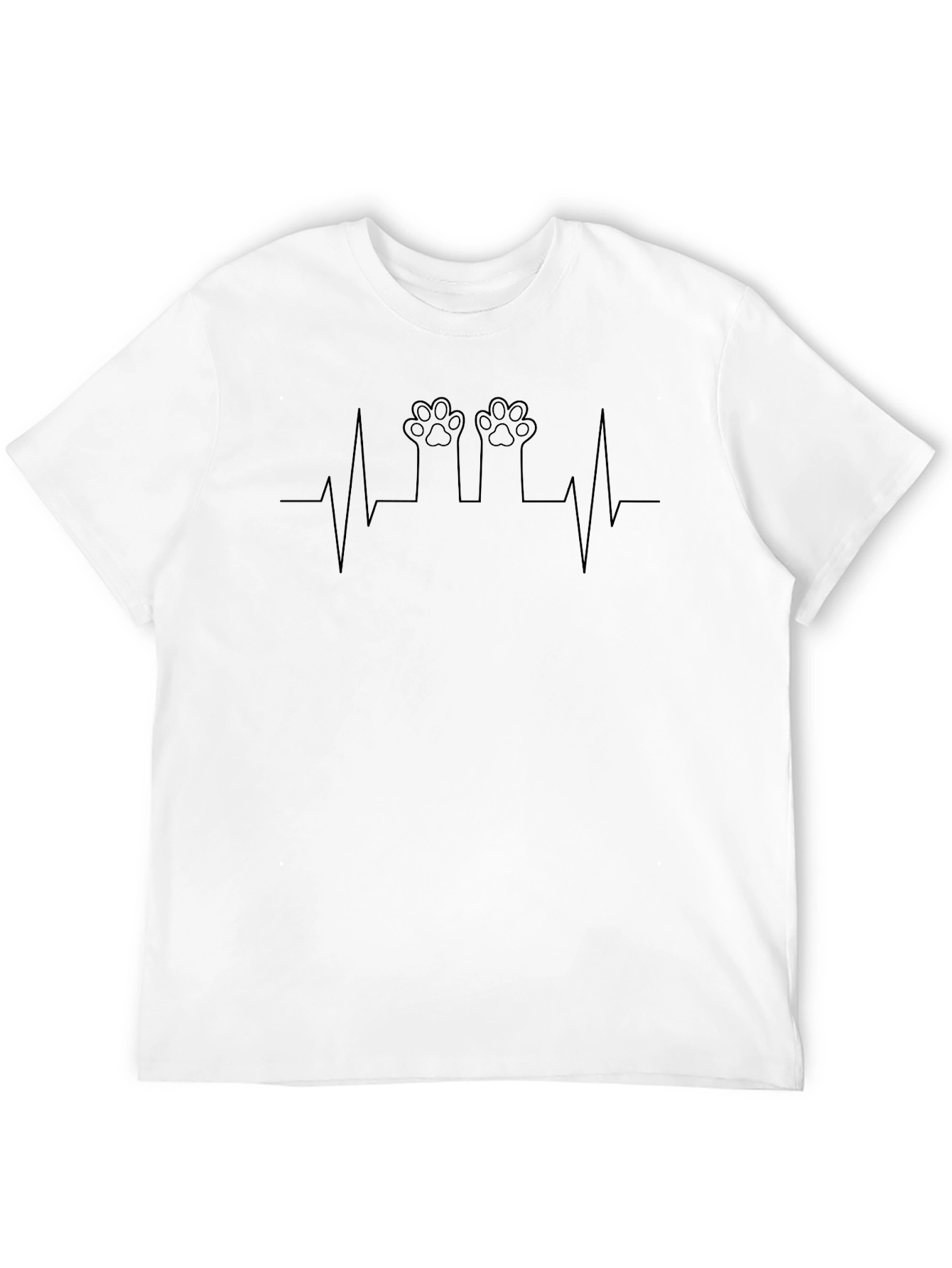 Heartbeat Paw Print T-Shirt