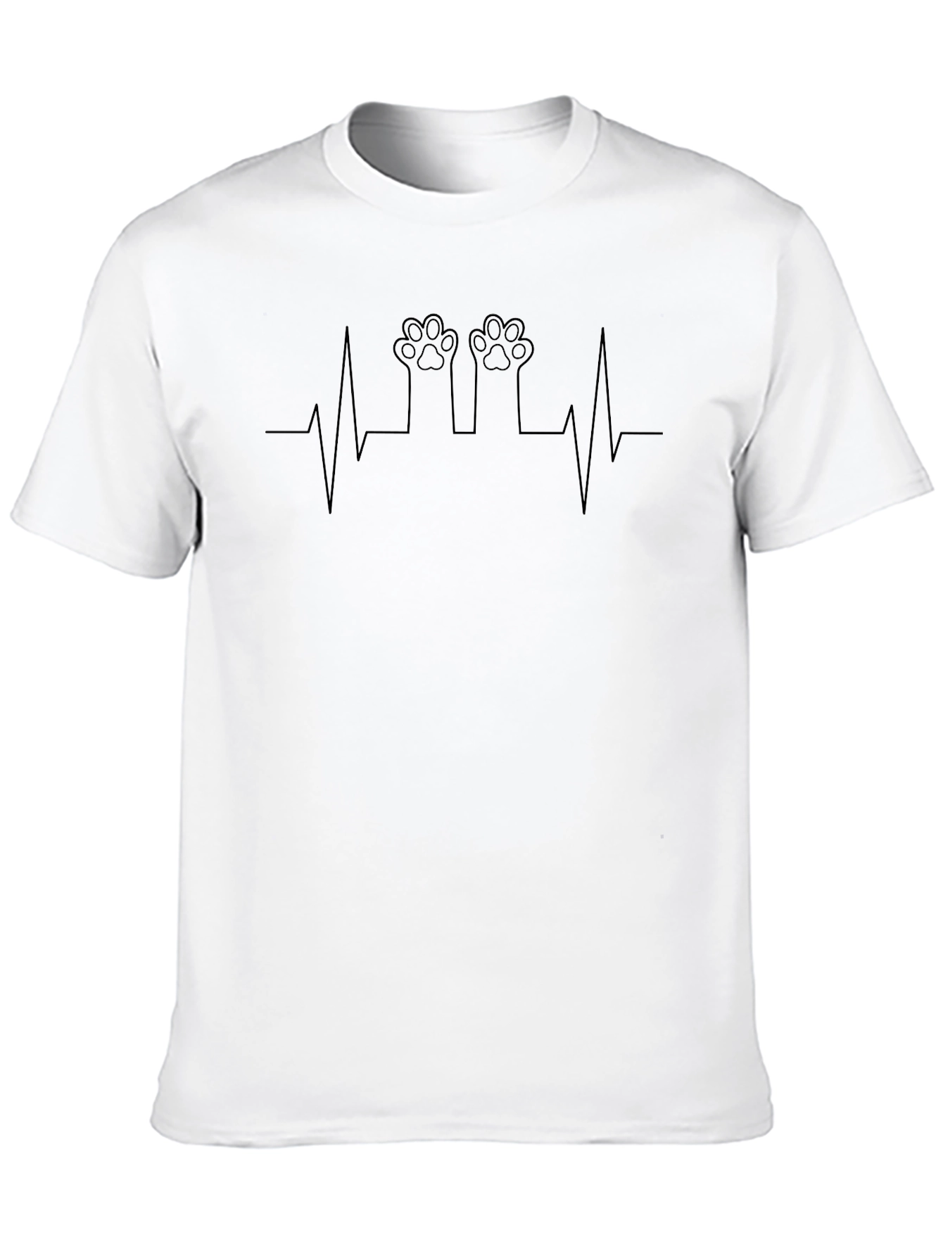Heartbeat Paw Print T-Shirt