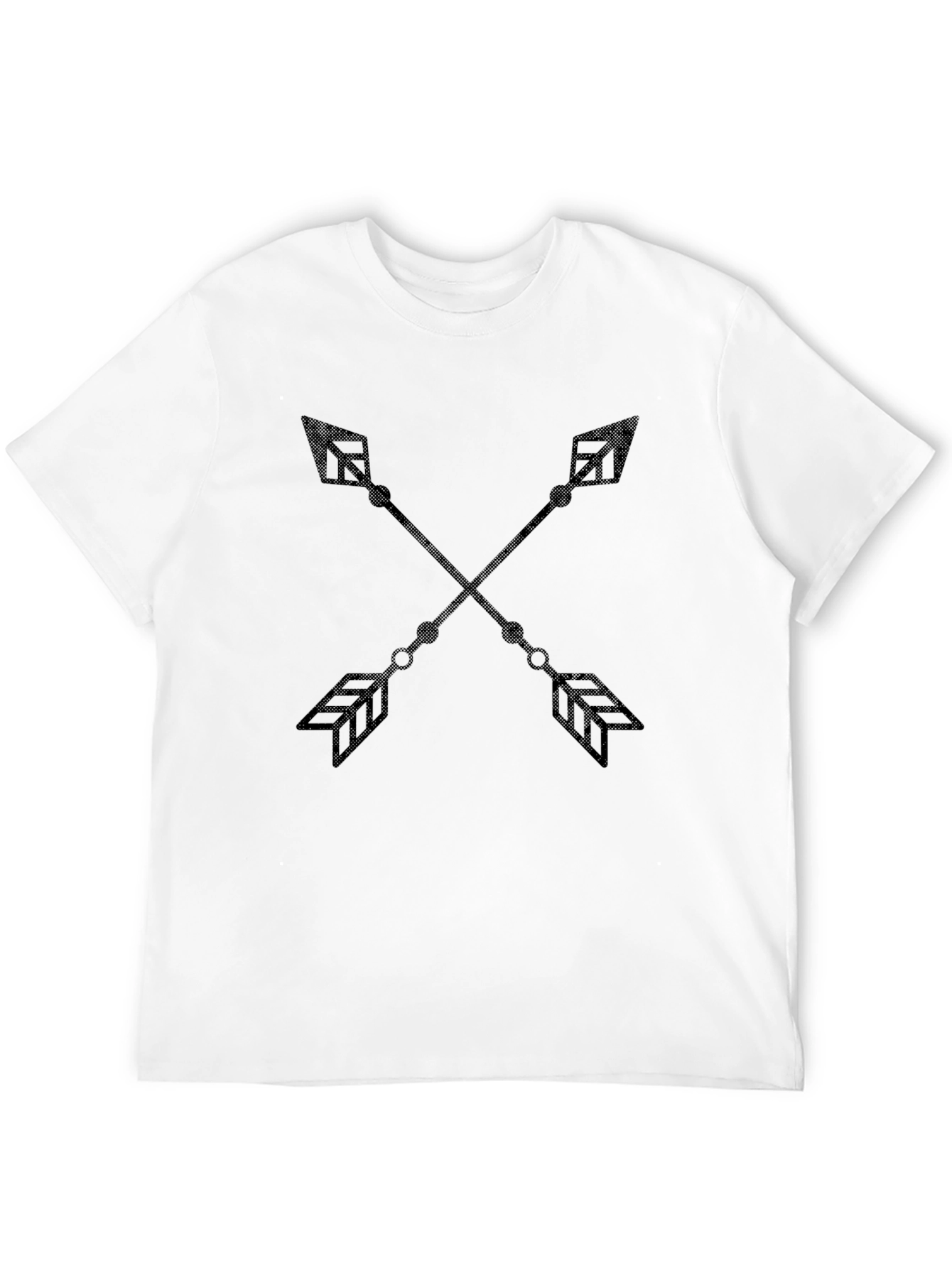 Mens Black Arrow Graphic Tee - Casual Fashion