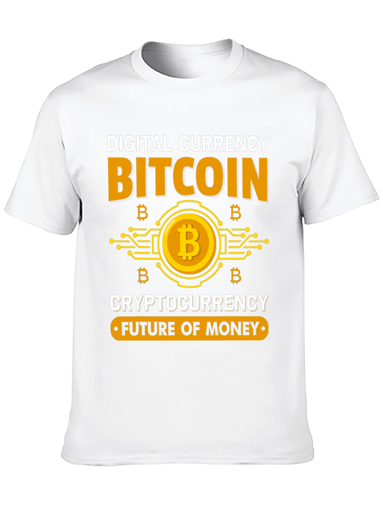 Bitcoin Cryptocurrency Future of Money Black T-Shirt