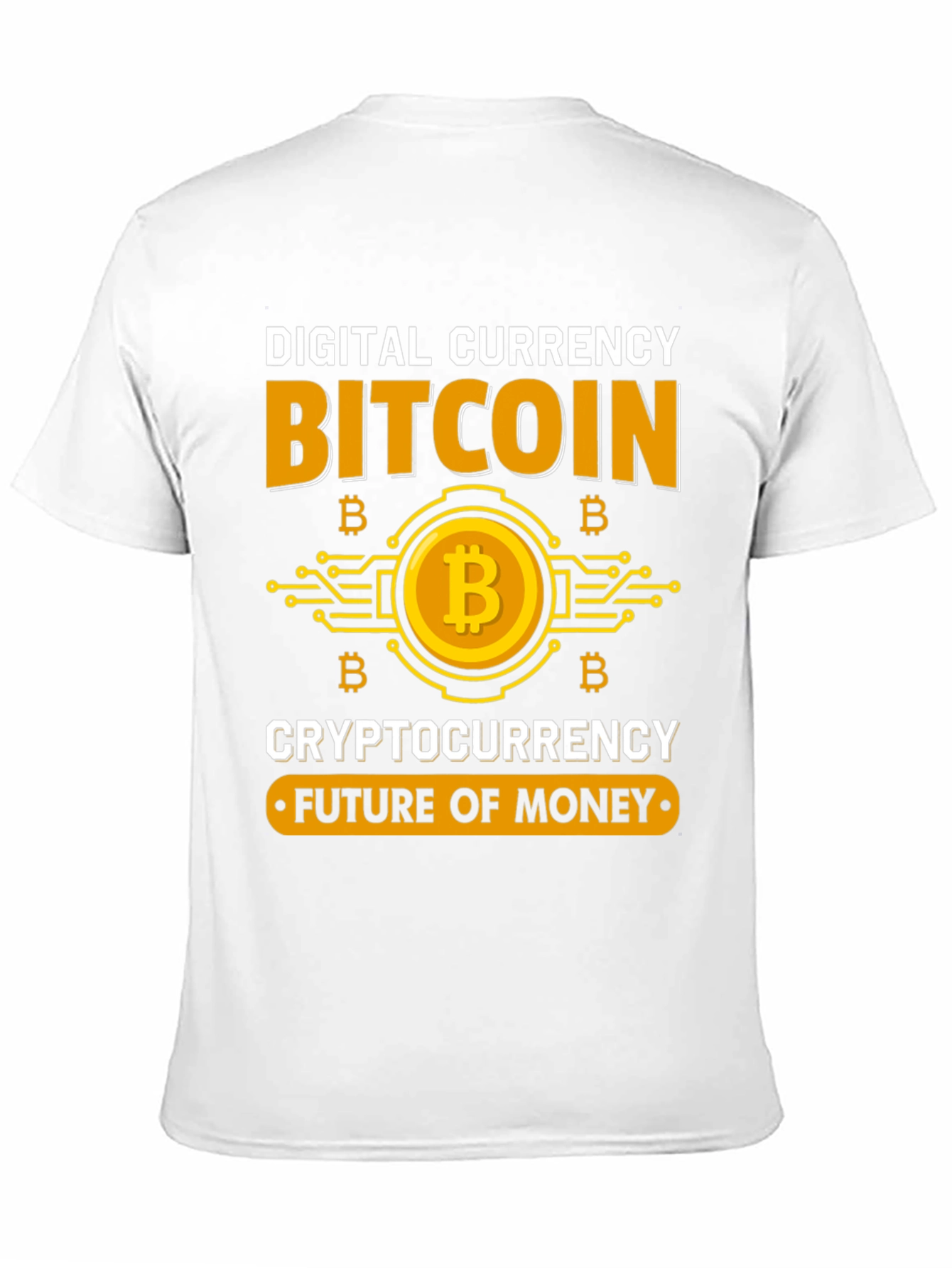 Bitcoin Cryptocurrency Future of Money Black T-Shirt