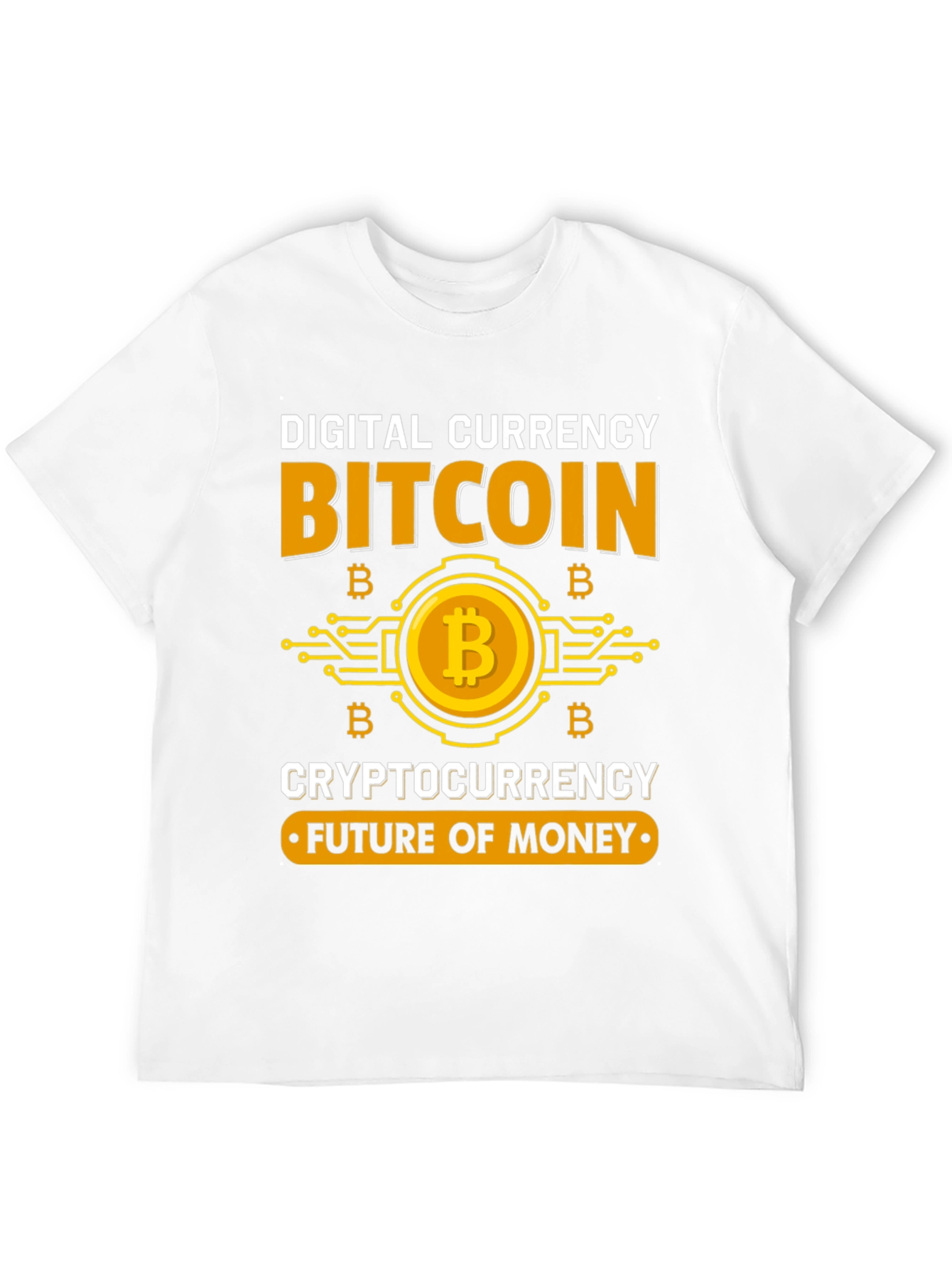 Bitcoin Cryptocurrency Future of Money Black T-Shirt