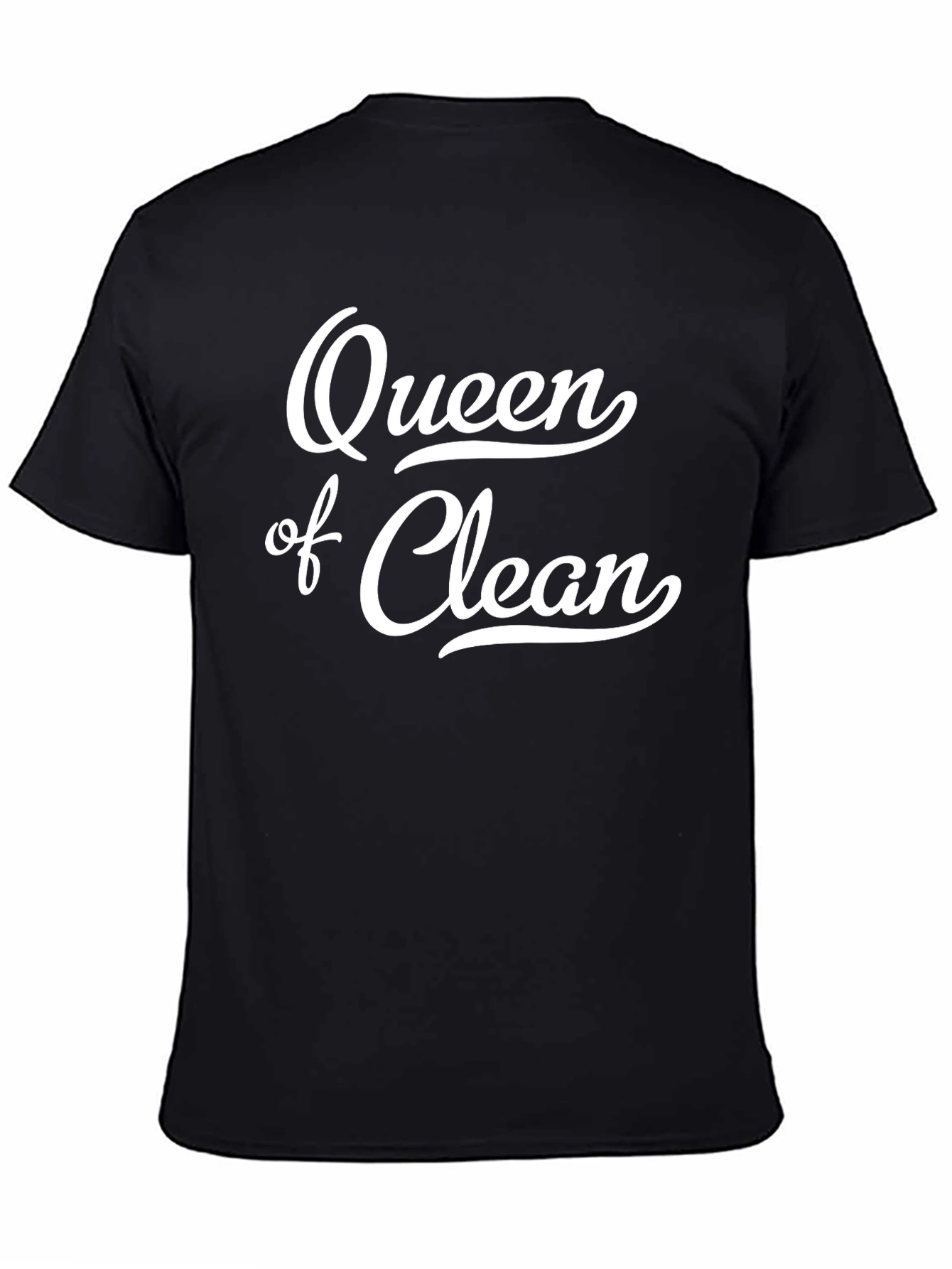 Queen of Clean Black Graphic T-Shirt