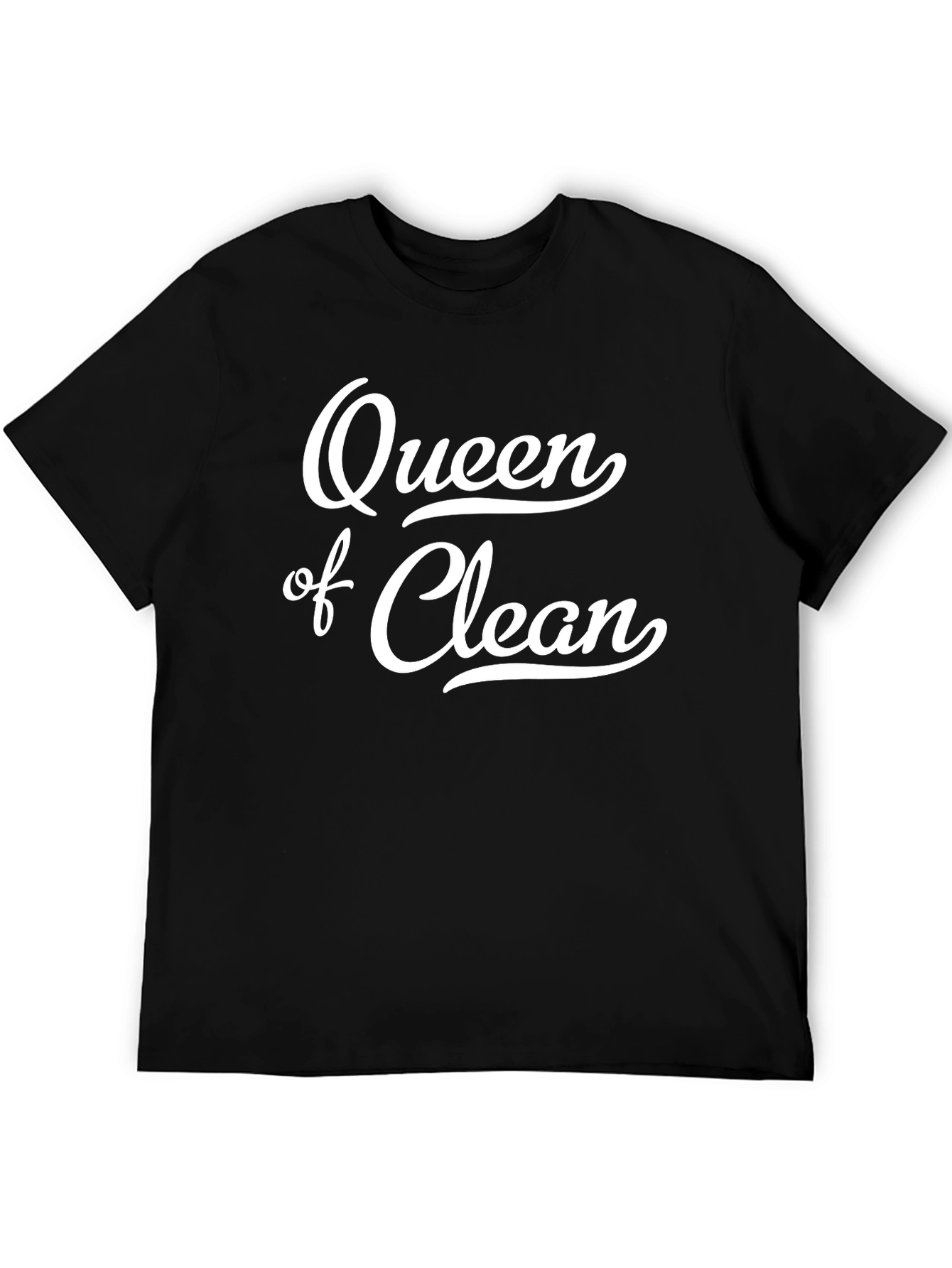 Queen of Clean Black Graphic T-Shirt