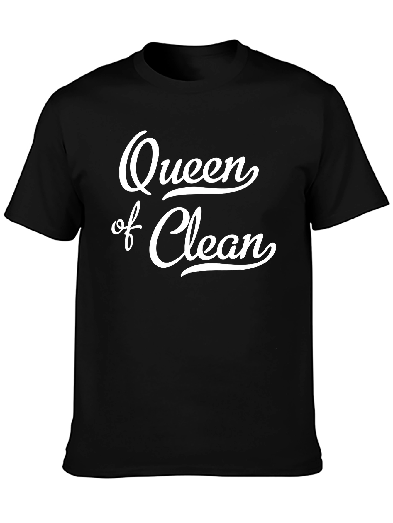 Queen of Clean Black Graphic T-Shirt