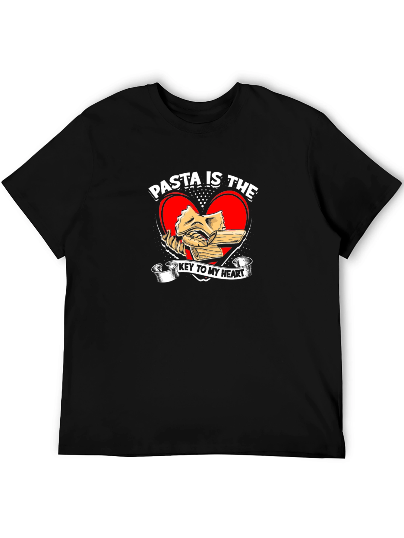 Pasta is the Key to My Heart Graphic T-Shirt