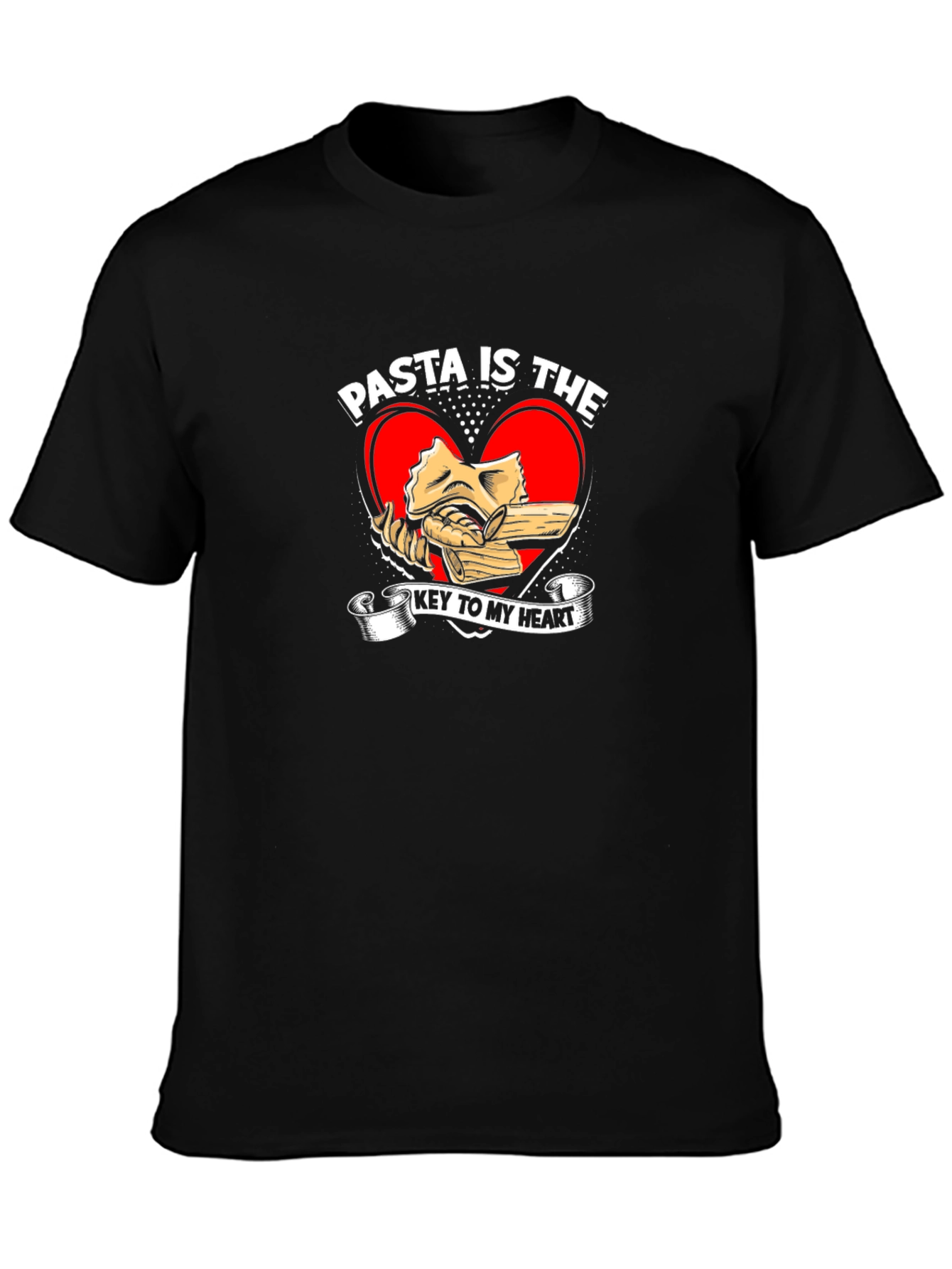 Pasta is the Key to My Heart Graphic T-Shirt