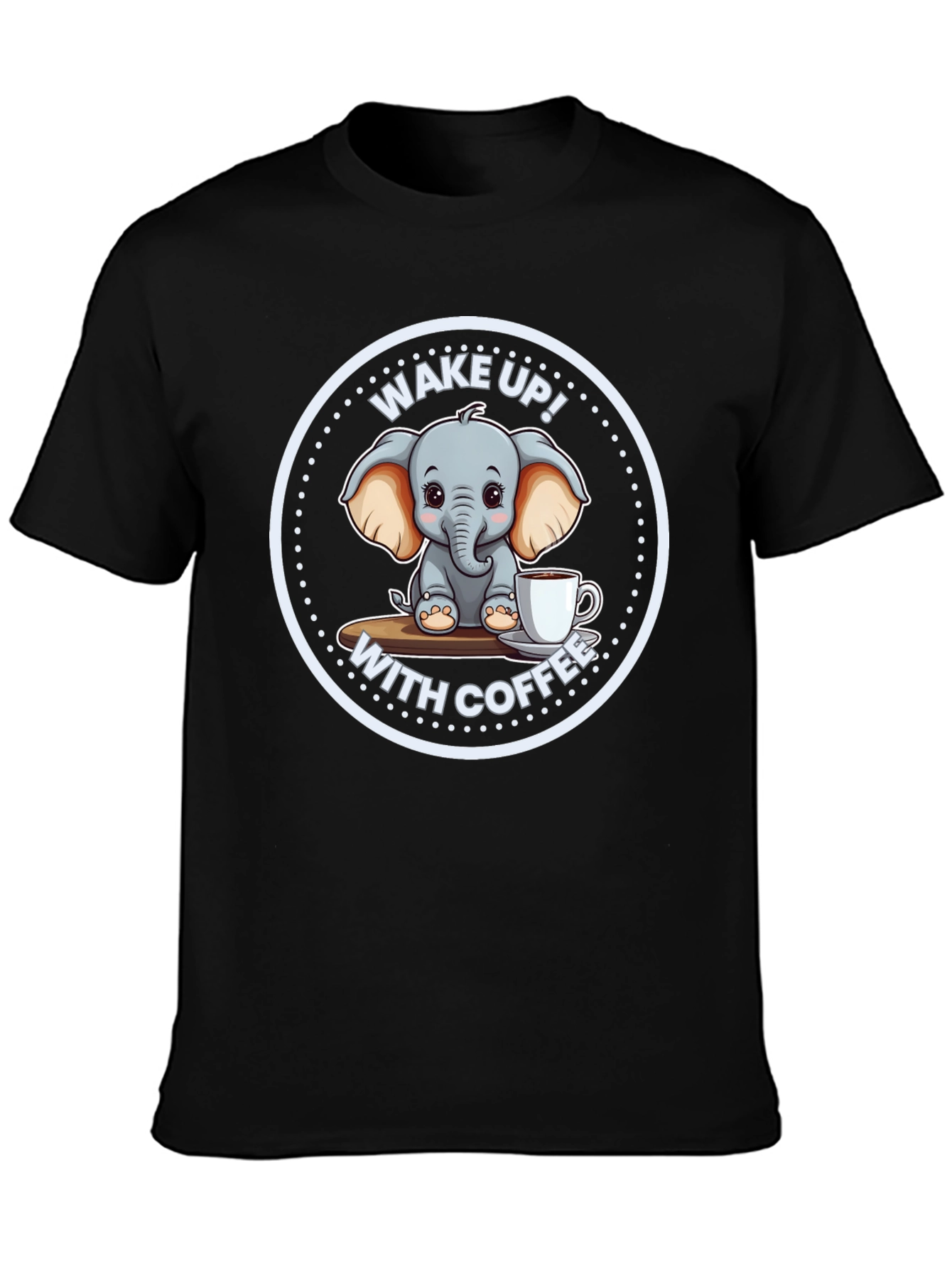 Cute Elephant Coffee T-Shirt