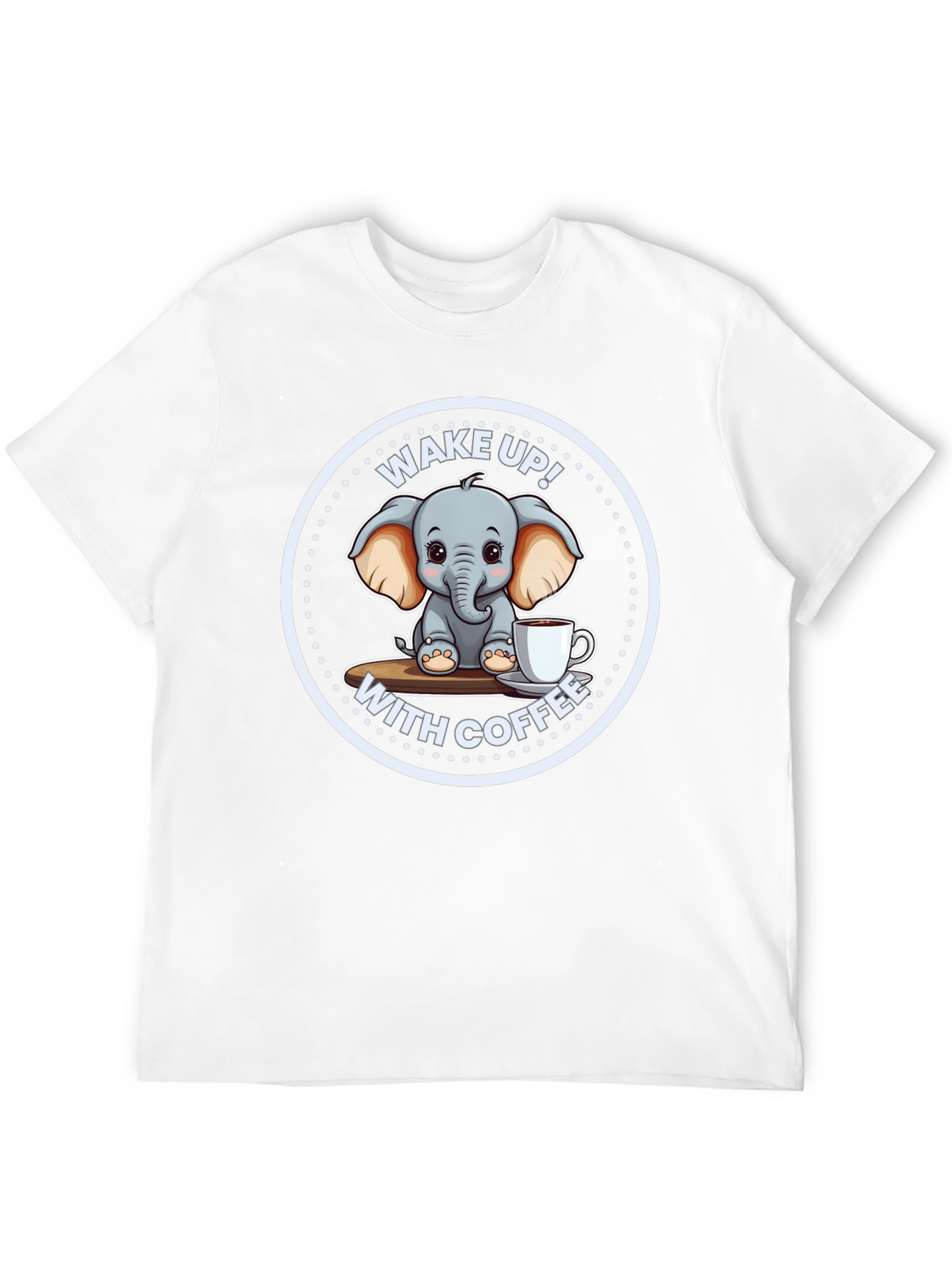 Cute Elephant Coffee T-Shirt
