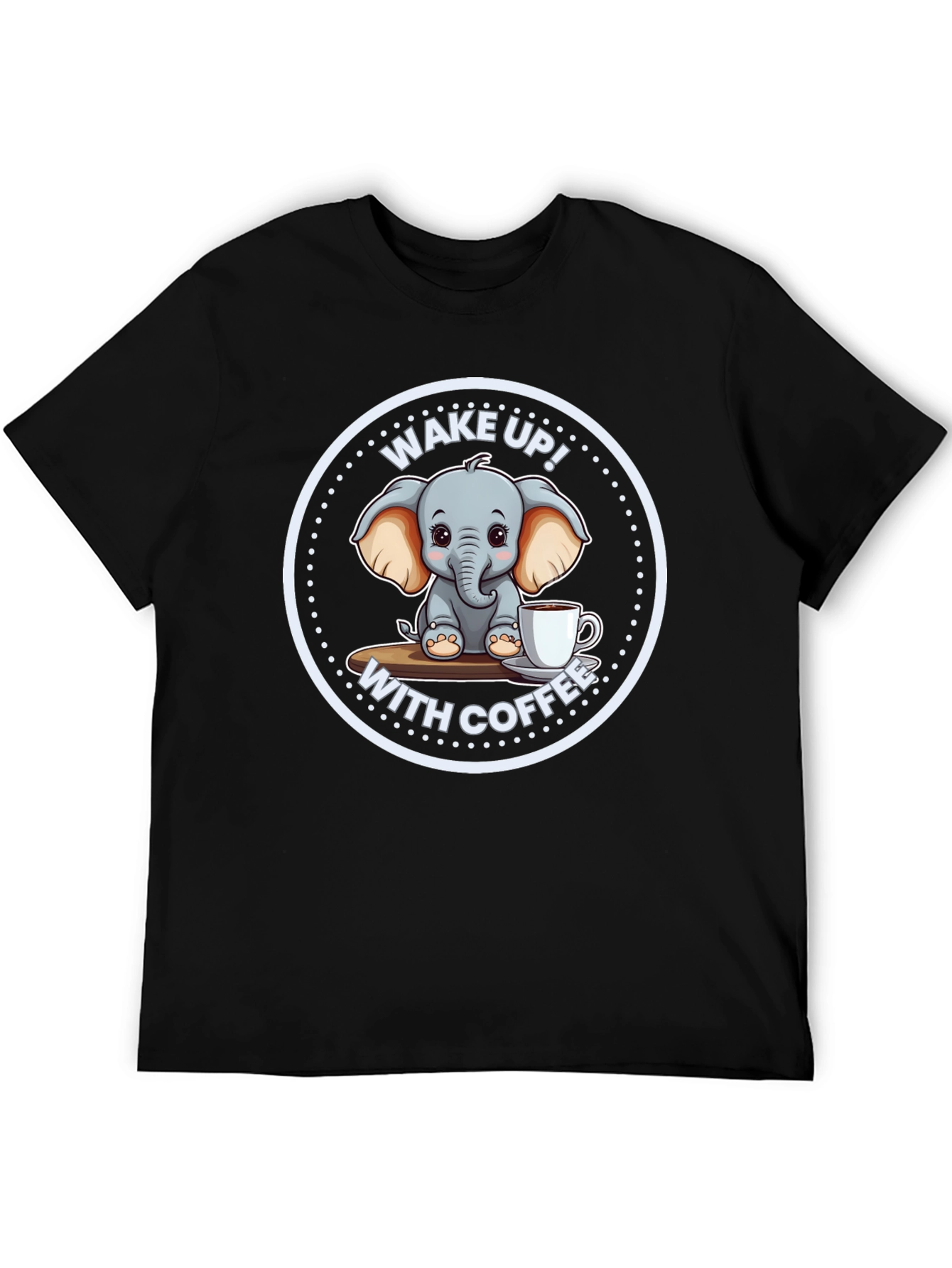 Cute Elephant Coffee T-Shirt
