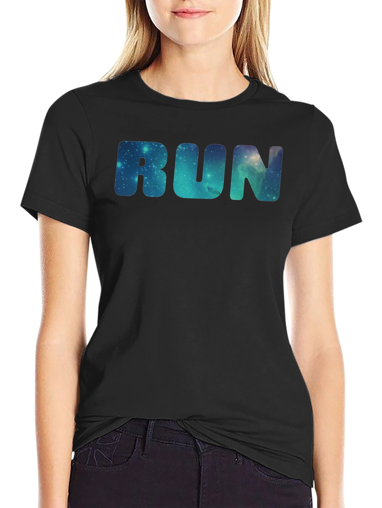 Galaxy RUN T-Shirt - Space Print Tee