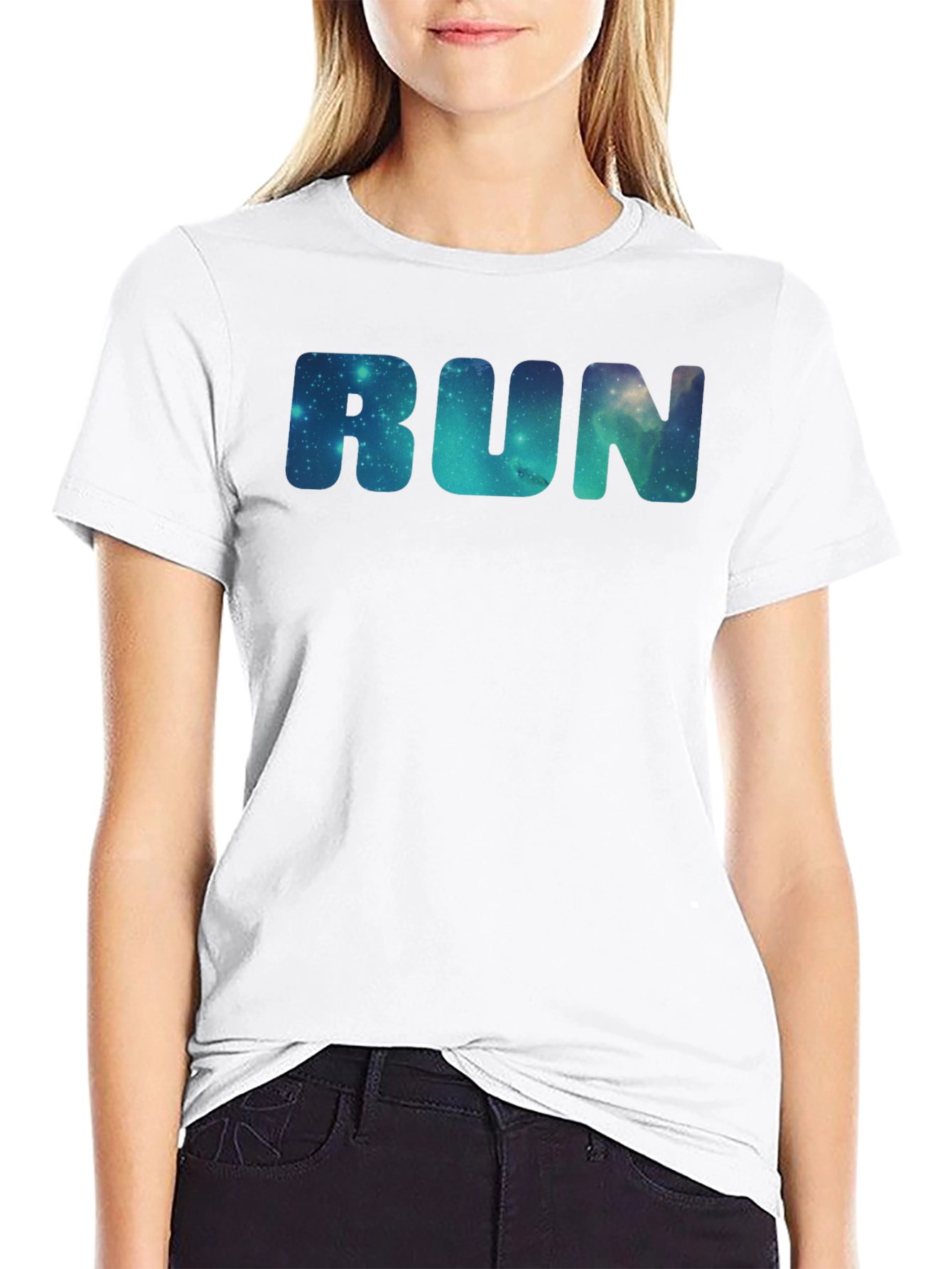 Galaxy RUN T-Shirt - Space Print Tee