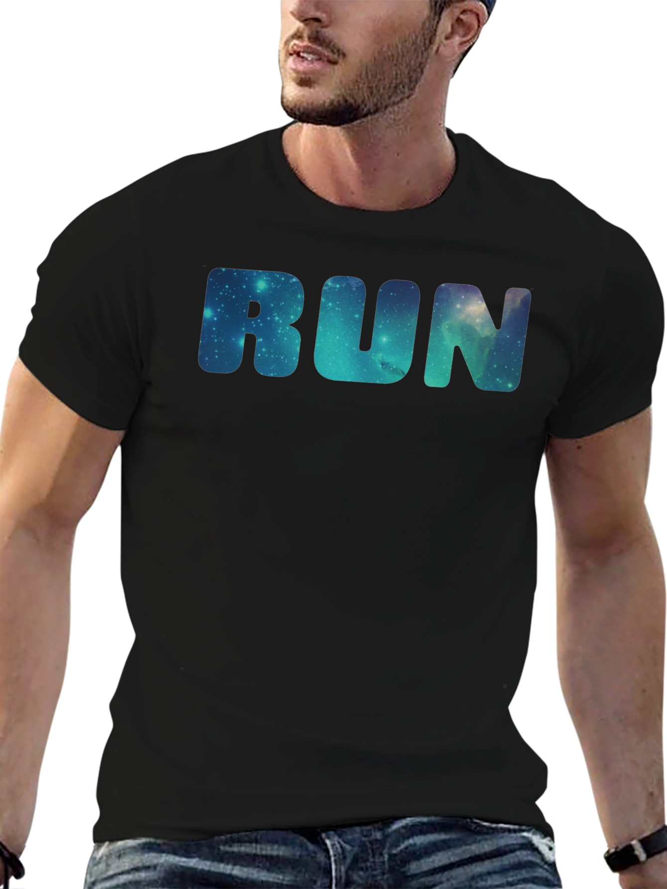 Galaxy RUN T-Shirt - Space Print Tee
