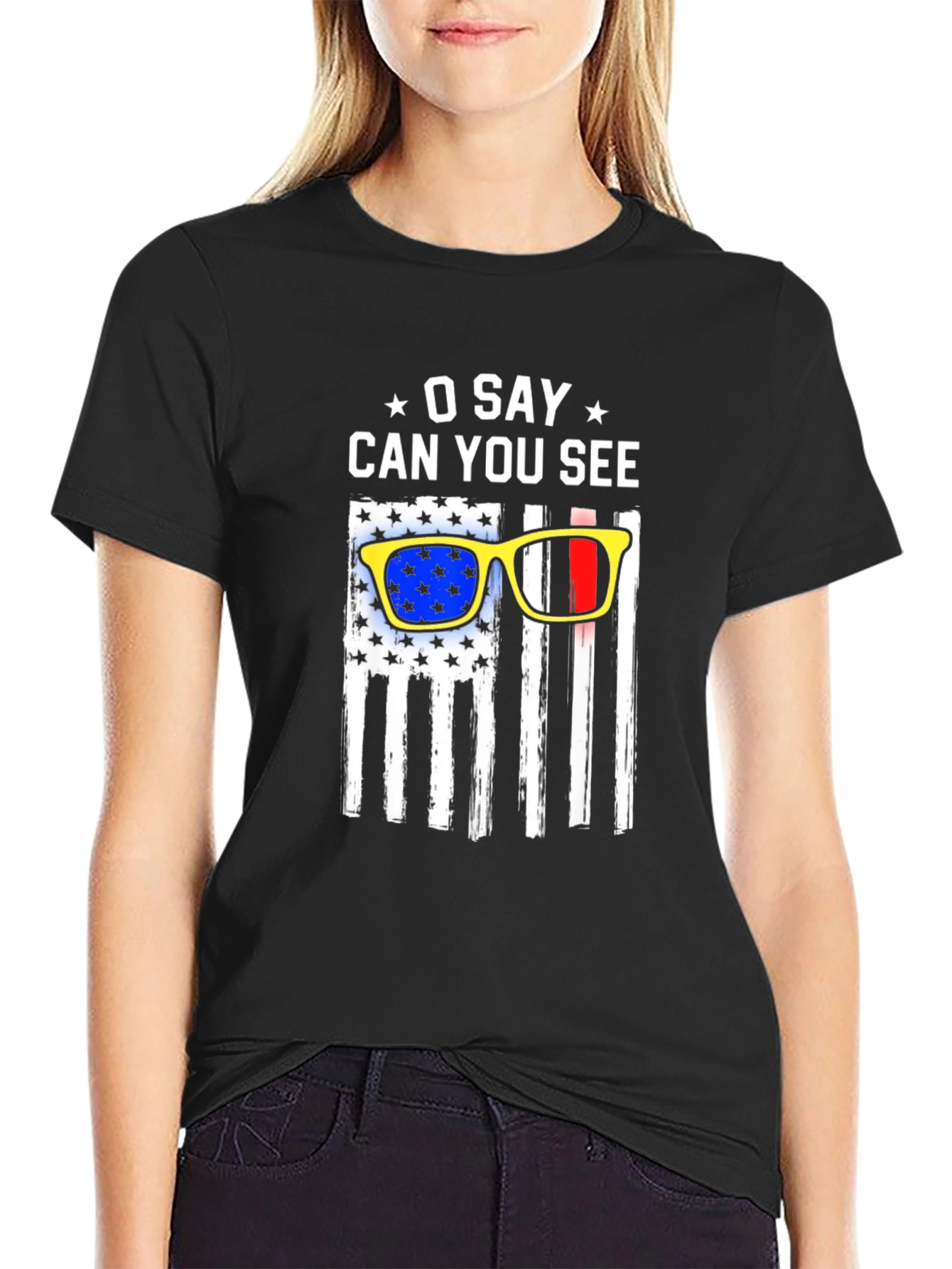 O Say Can You See Patriotic USA Flag T-Shirt