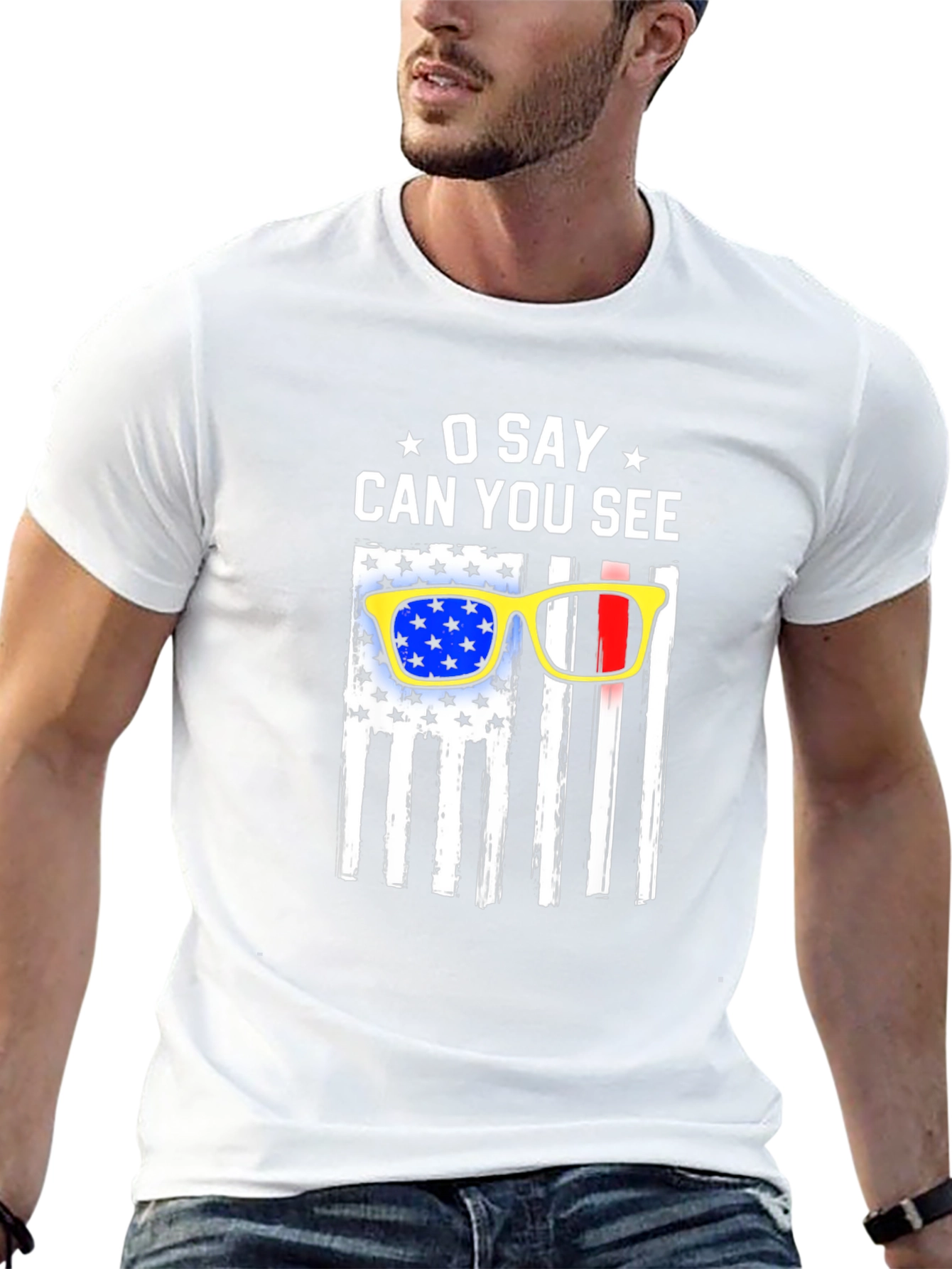 O Say Can You See Patriotic USA Flag T-Shirt