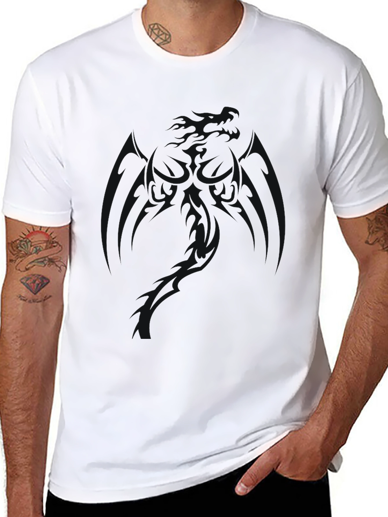 Classic Black Crew Neck T-Shirt