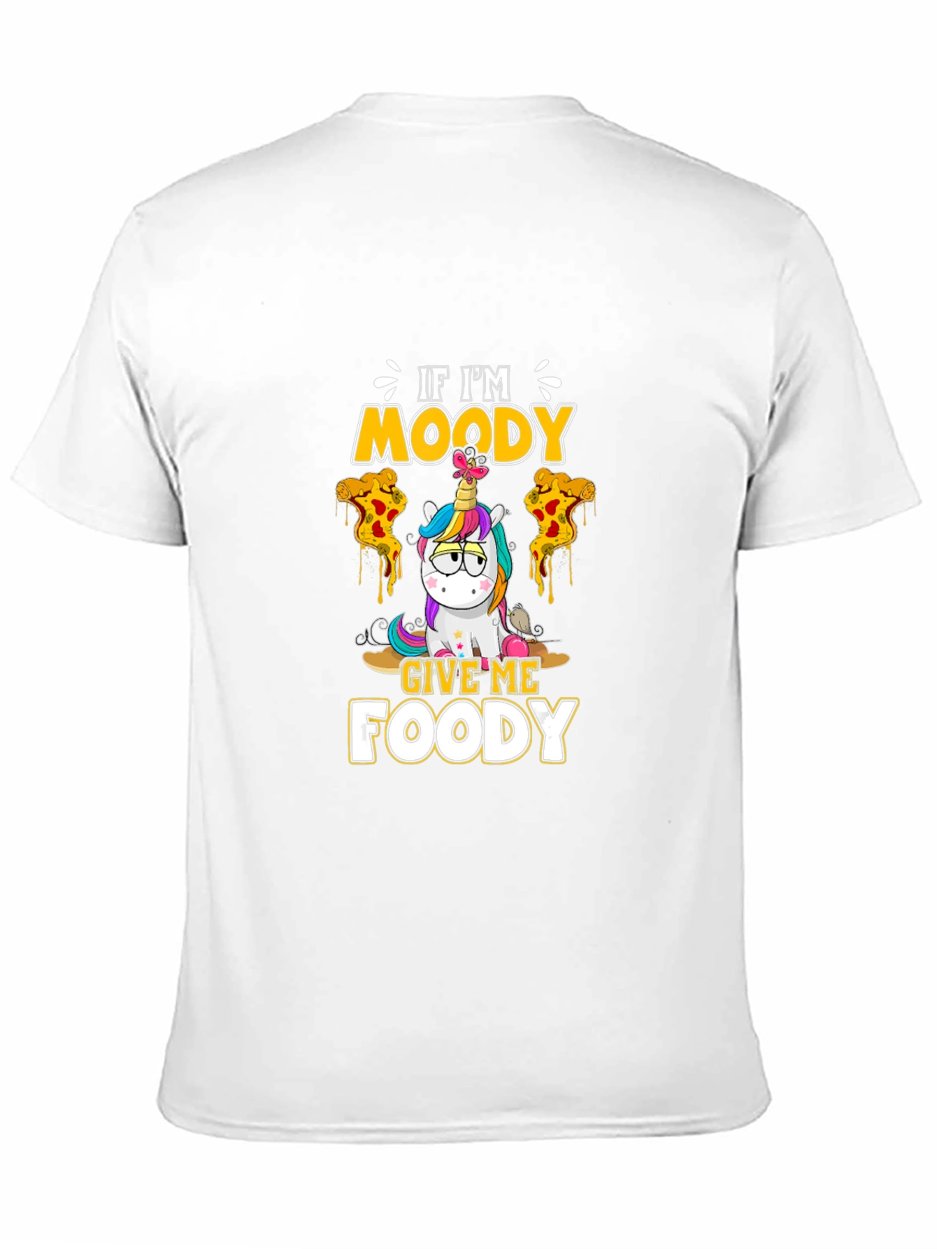 Moody Foody Unicorn Black T-Shirt