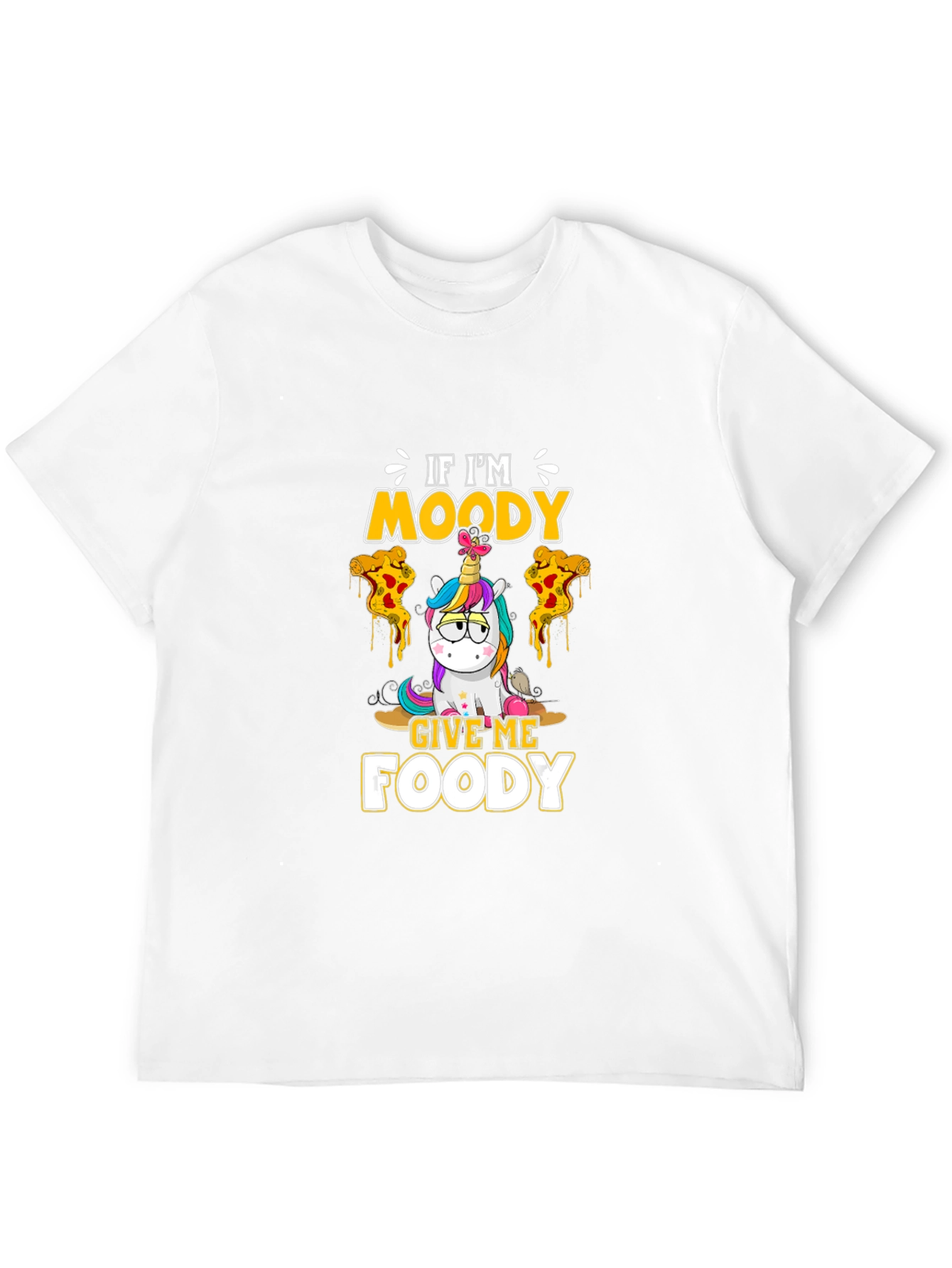 Moody Foody Unicorn Black T-Shirt