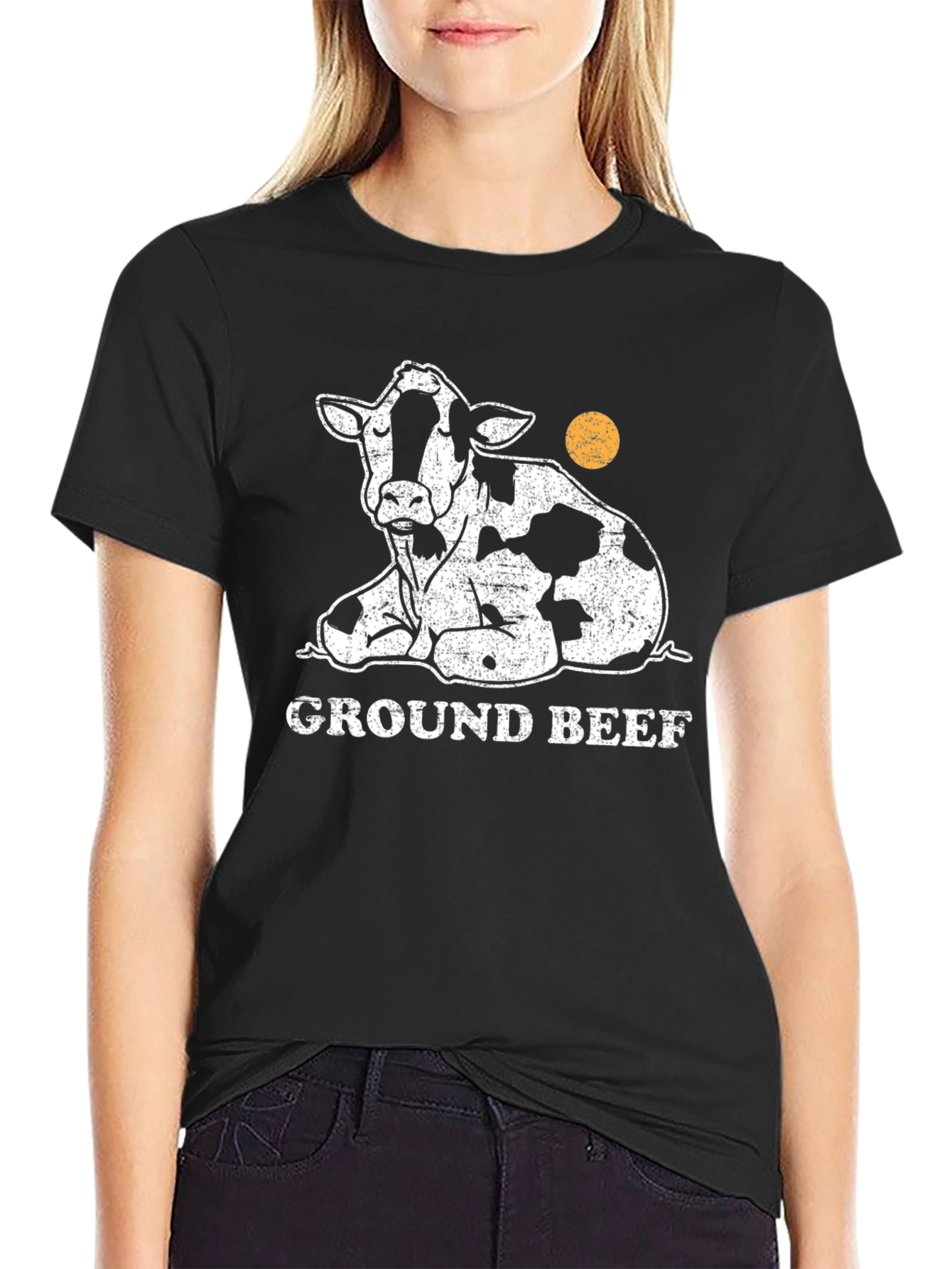Ground Beef Cow T-Shirt - Funny Graphic Tee