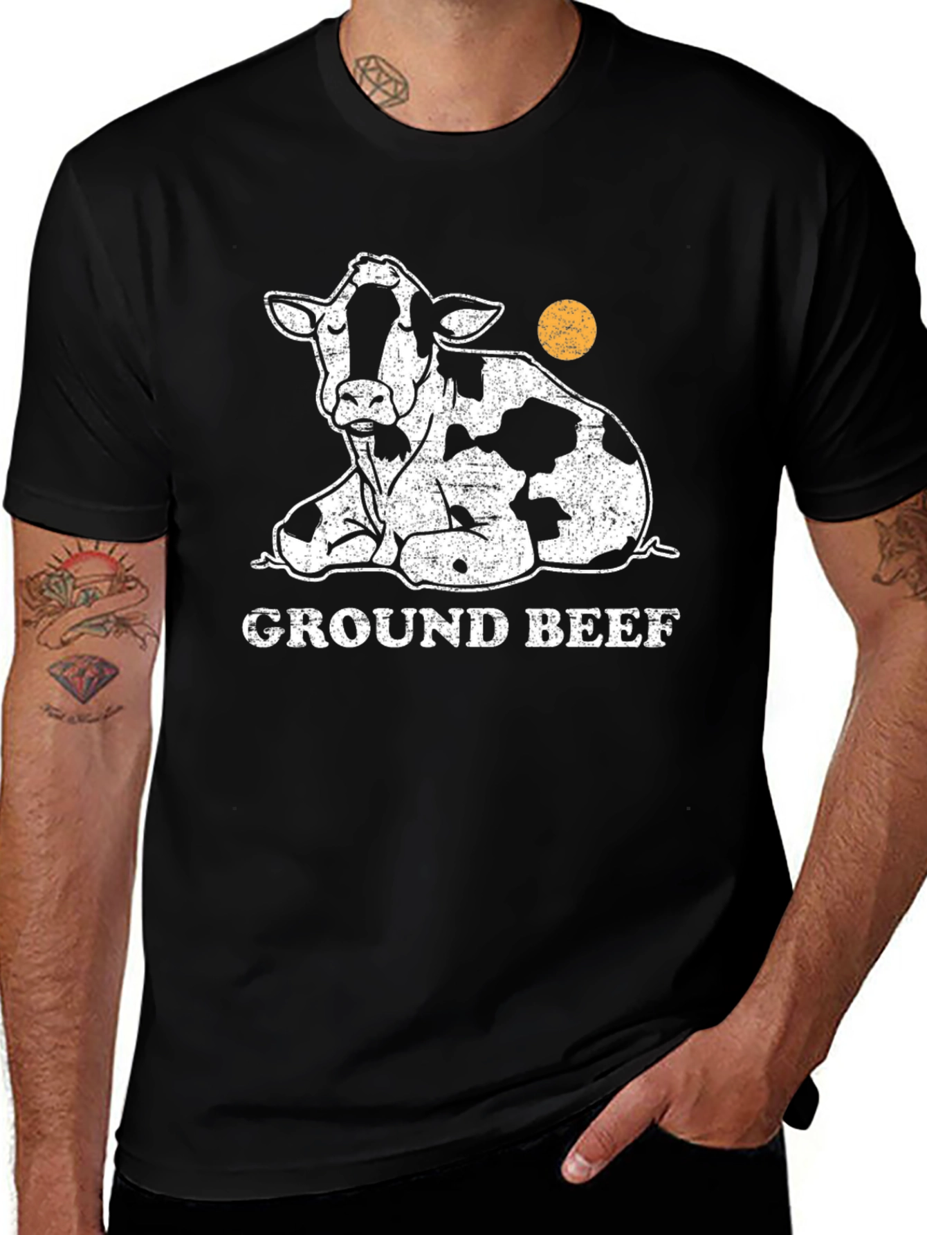 Ground Beef Cow T-Shirt - Funny Graphic Tee