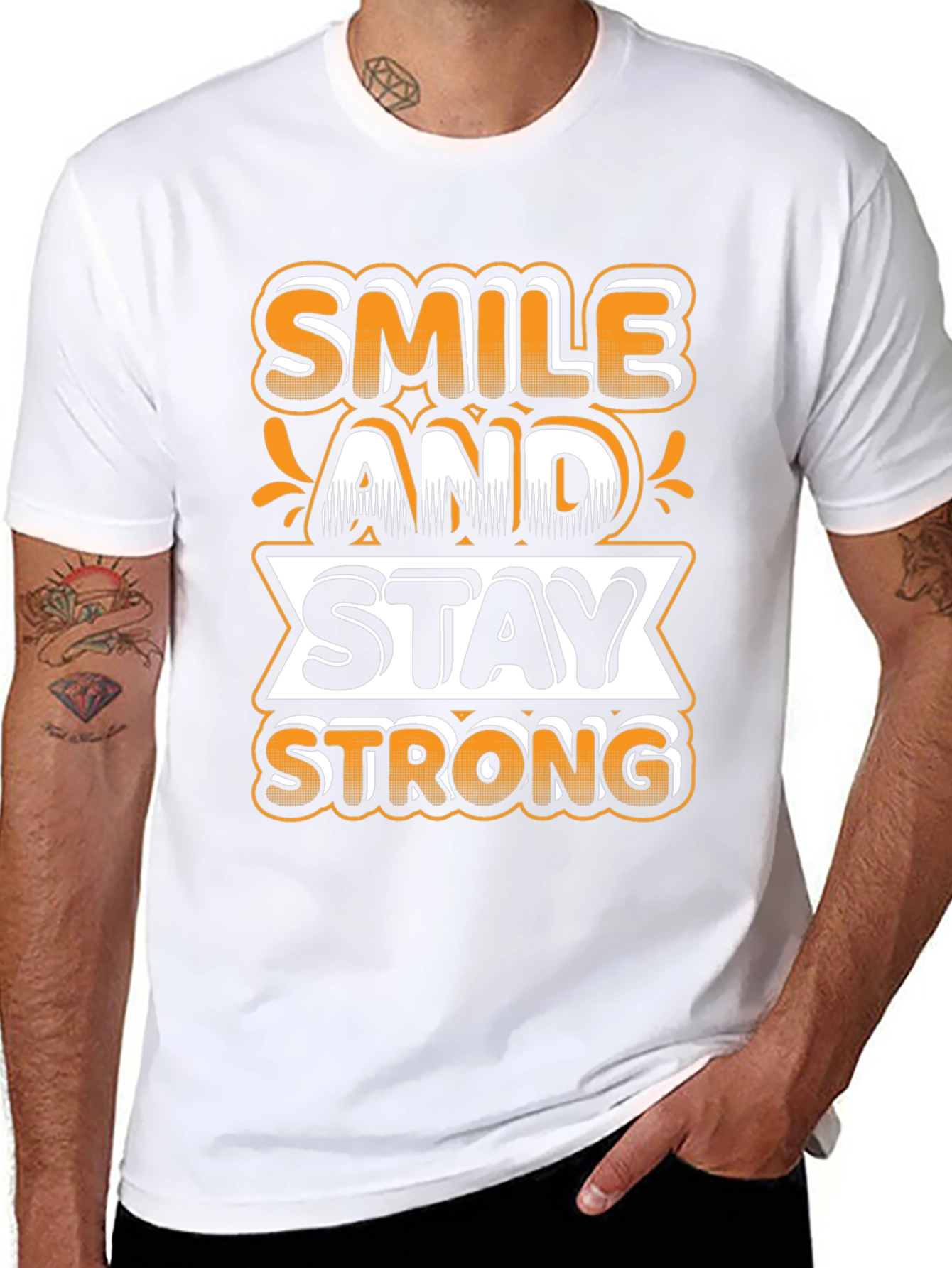 Smile and Stay Strong Graphic Tee