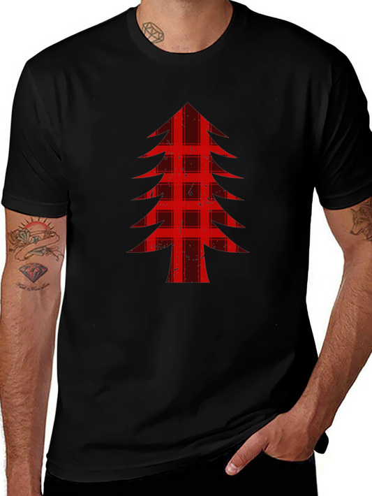 Buffalo Plaid Christmas Tree Graphic Tee