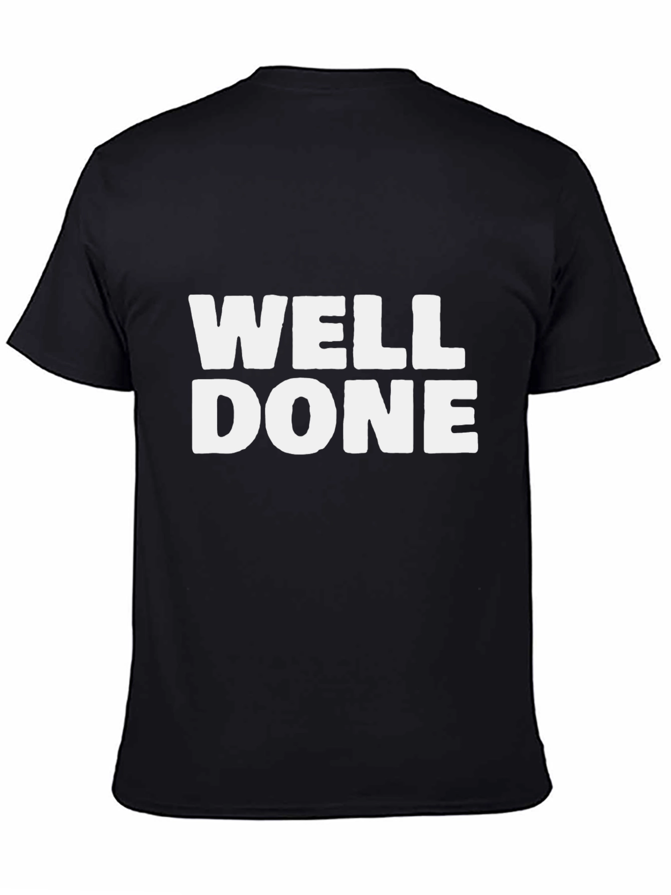 Well Done Graphic Tee - Black Cotton T-Shirt