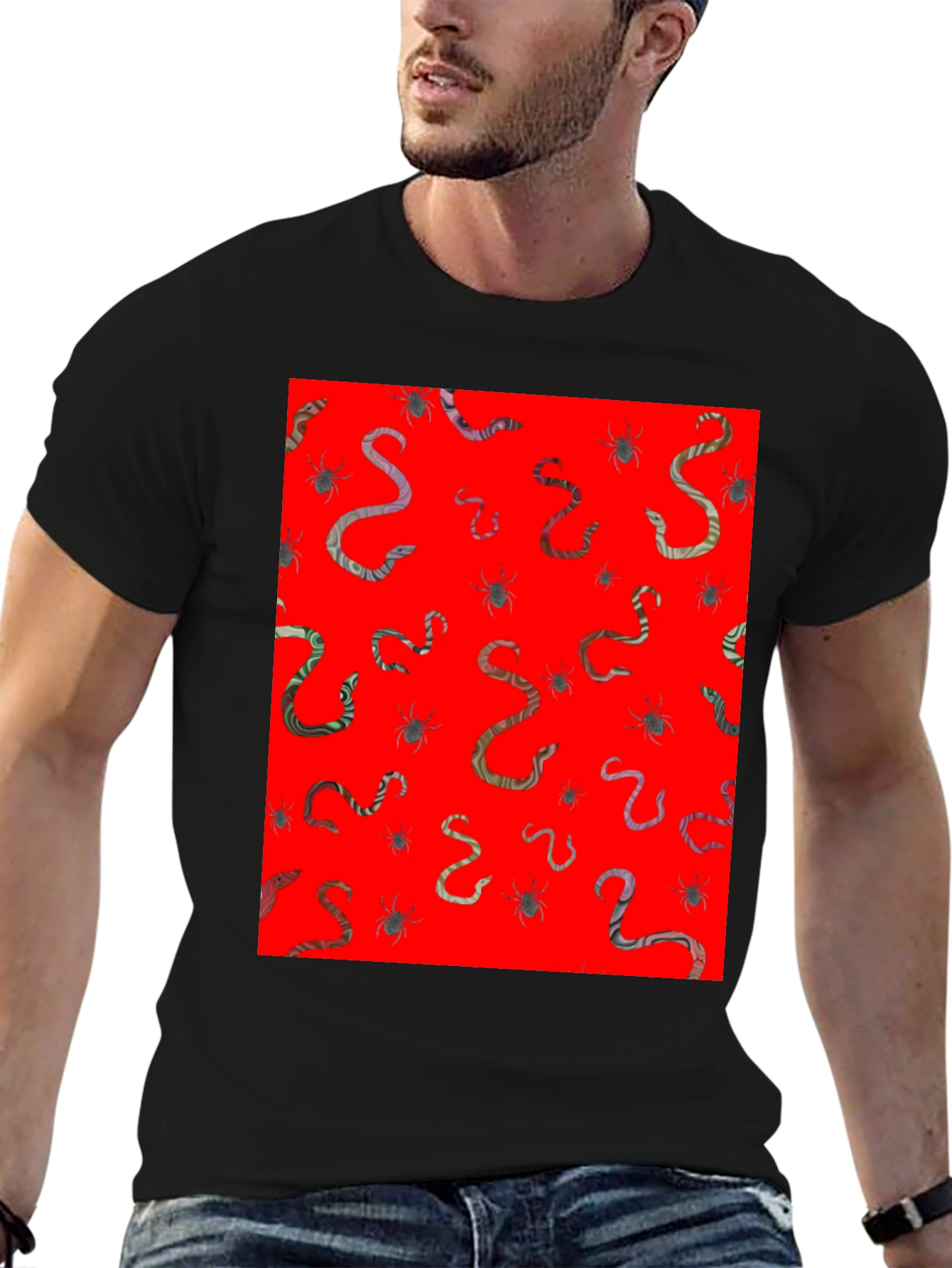 Creepy Crawly Red Graphic Tee