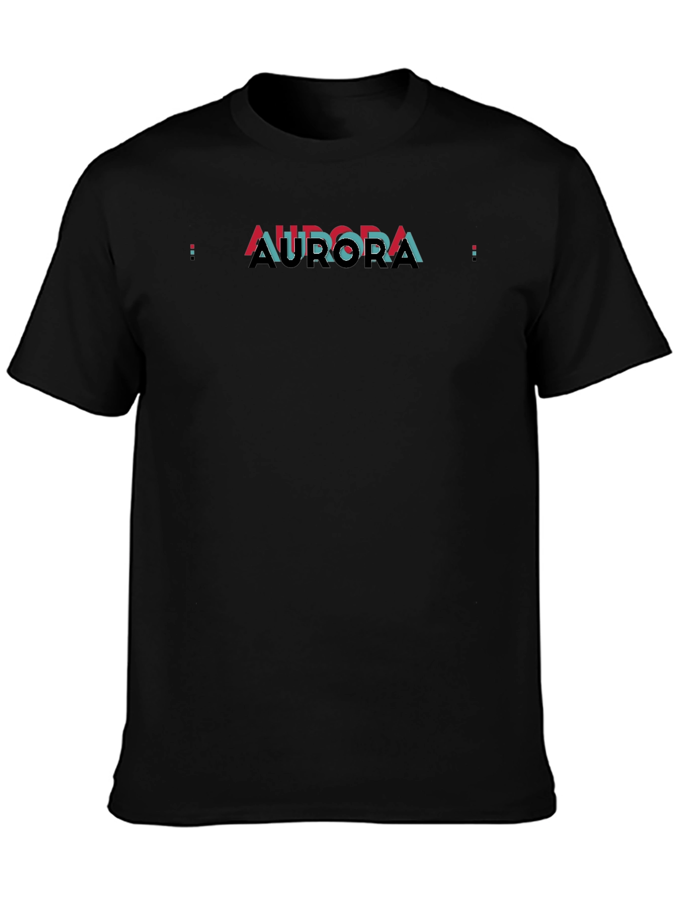 Aurora Graphic Print Black T-Shirt