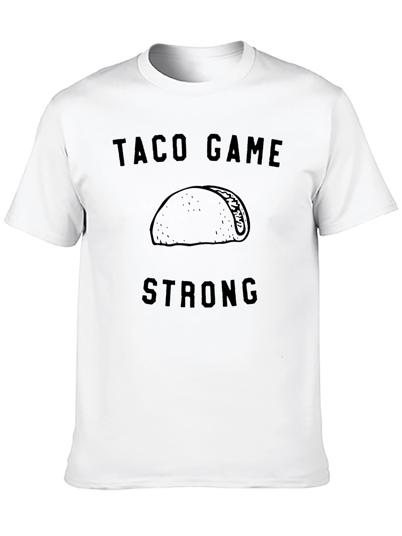 Taco Game Strong Black Graphic Tee