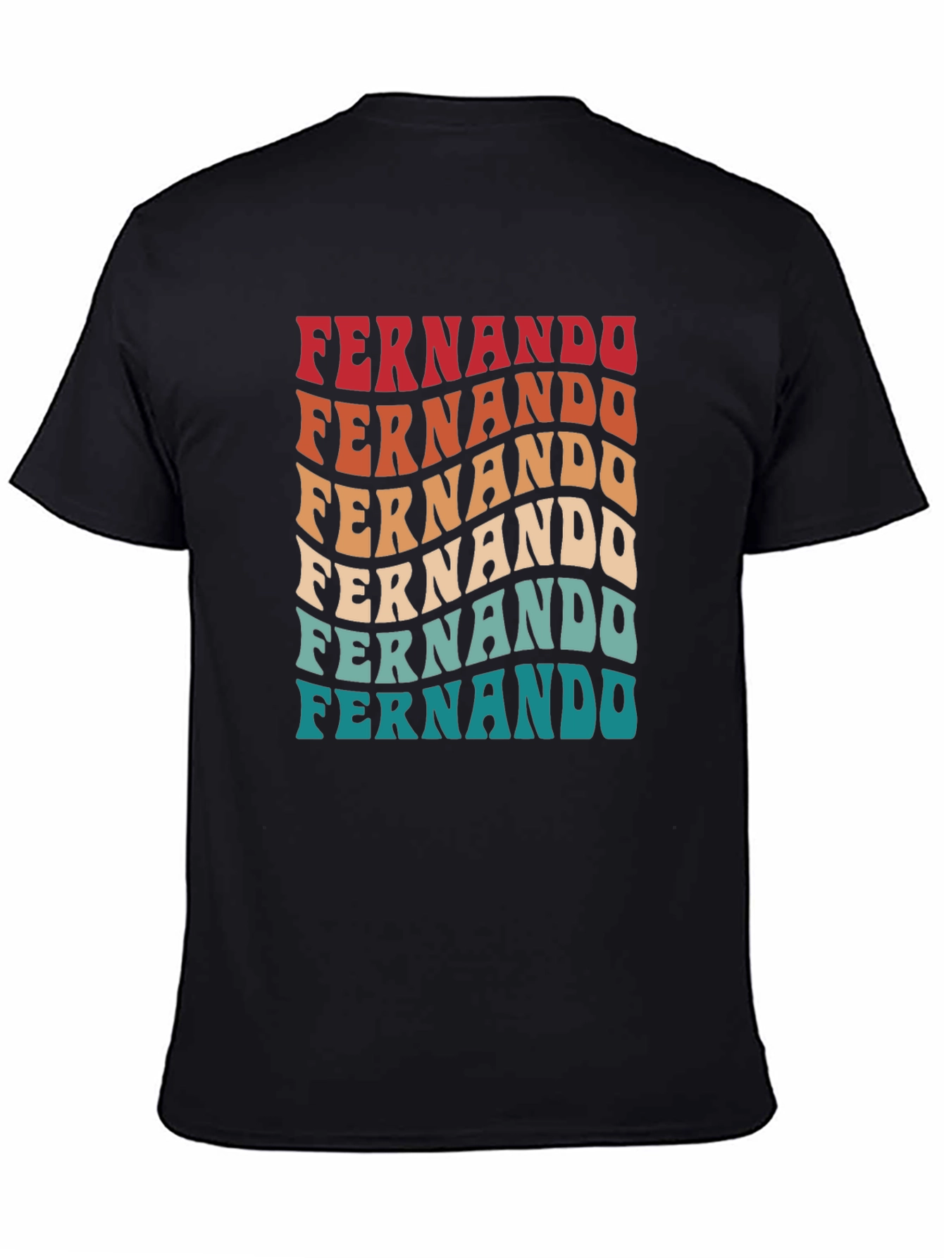 Fernando Retro Wavy Text T-Shirt