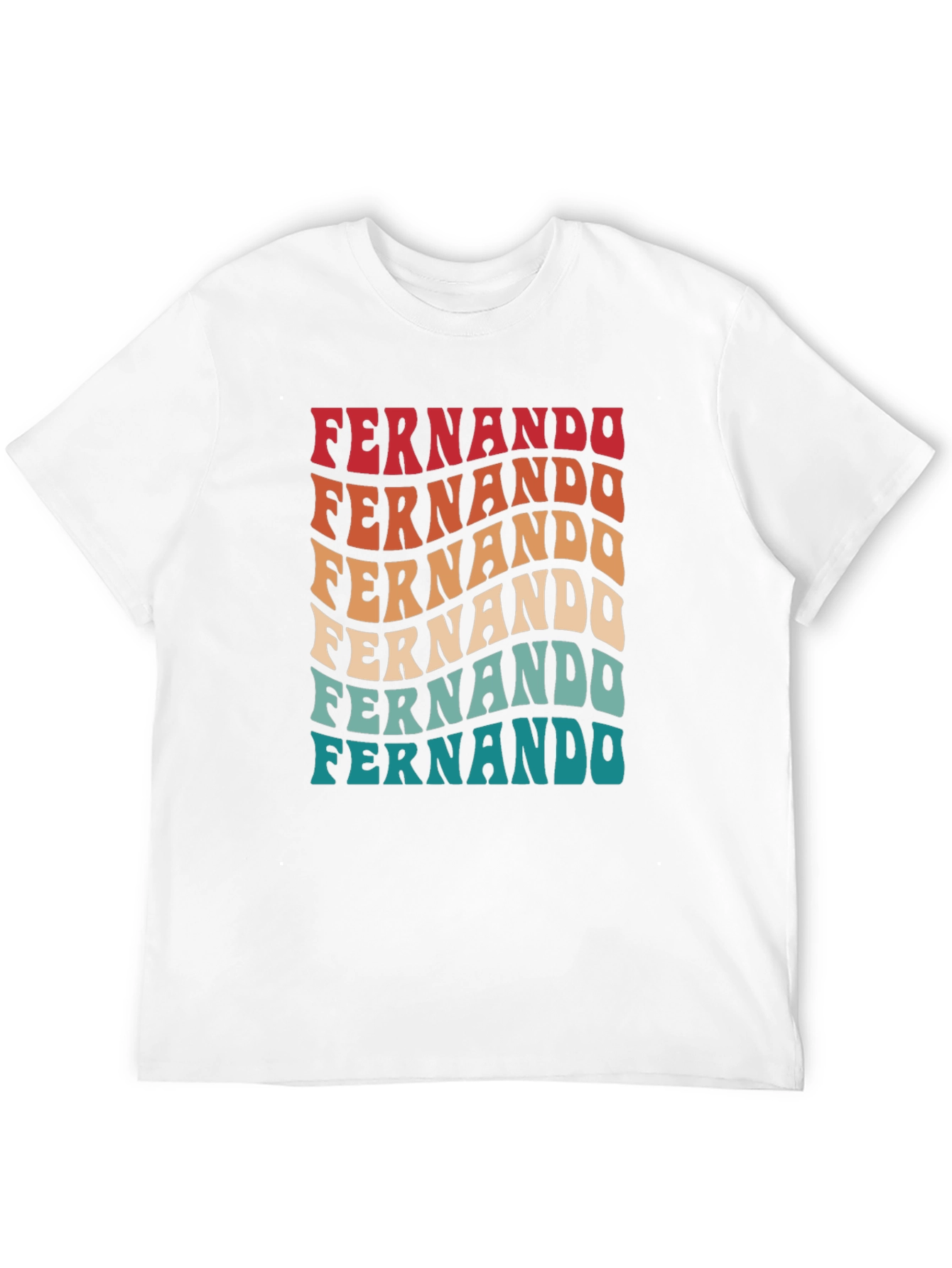 Fernando Retro Wavy Text T-Shirt
