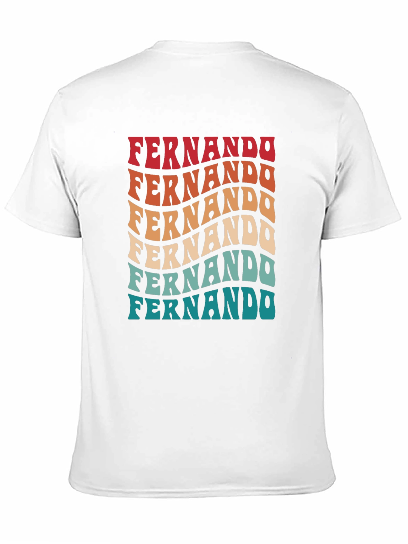 Fernando Retro Wavy Text T-Shirt