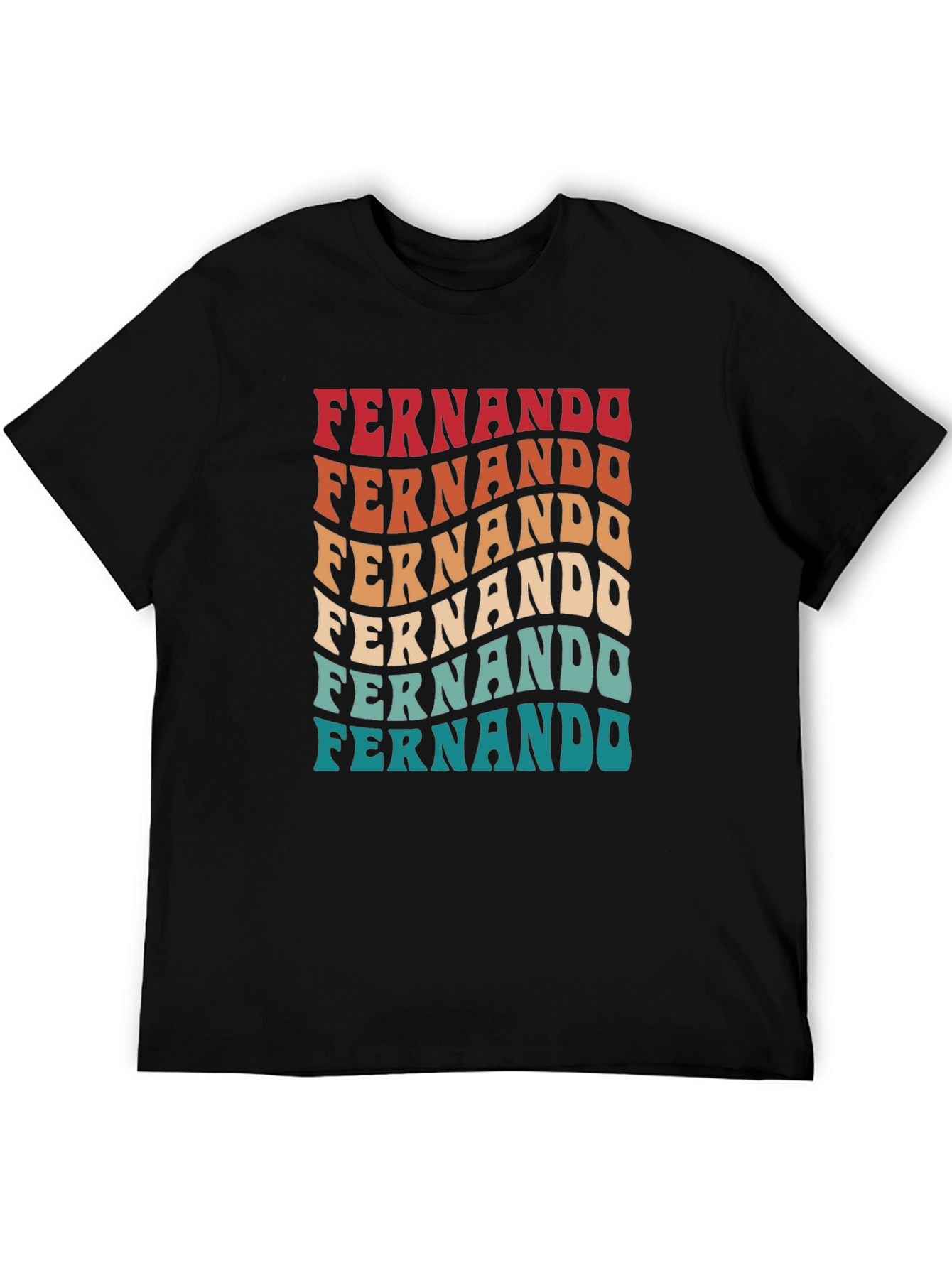 Fernando Retro Wavy Text T-Shirt