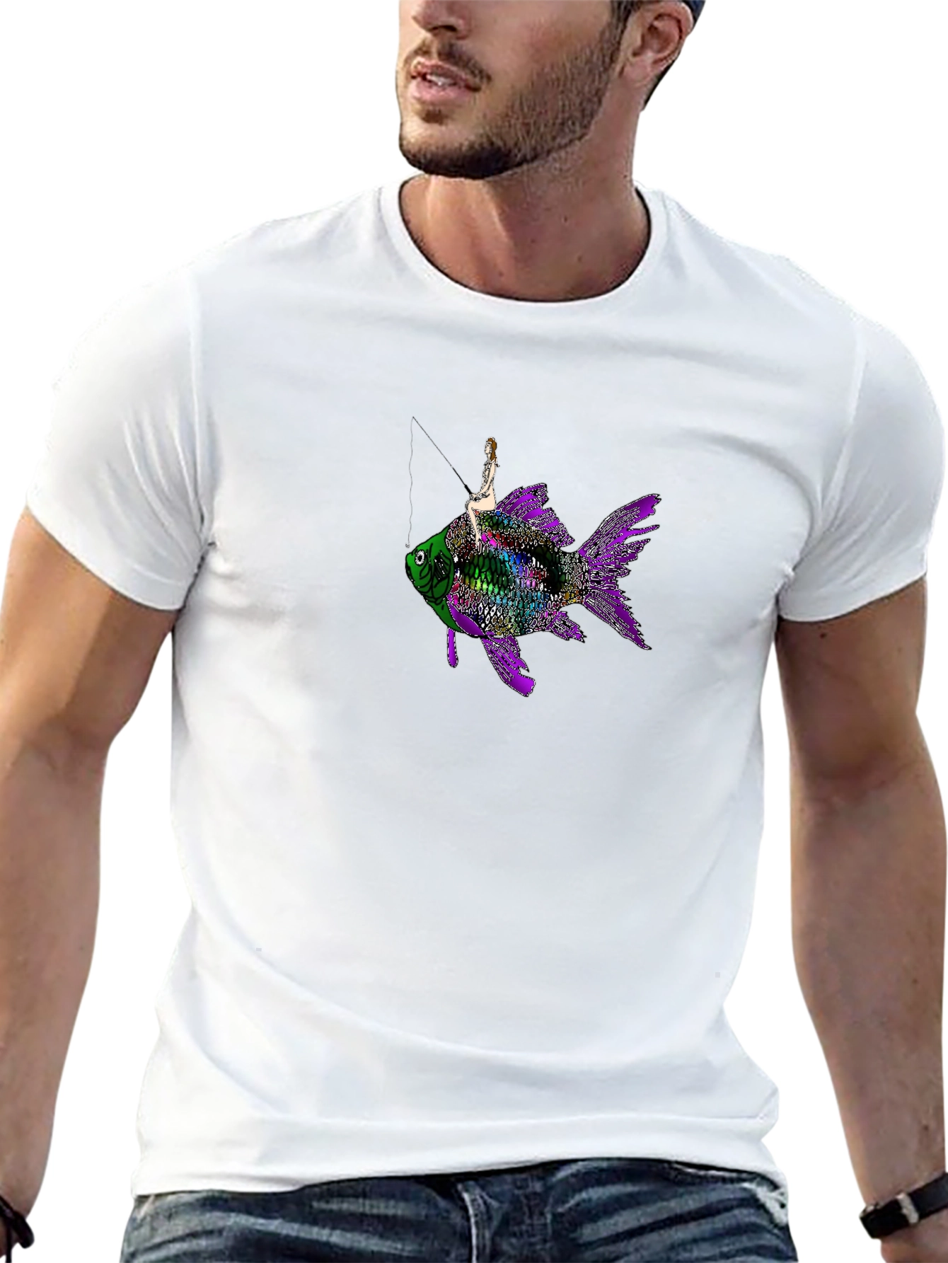 Fantasy Fish Rider T-Shirt