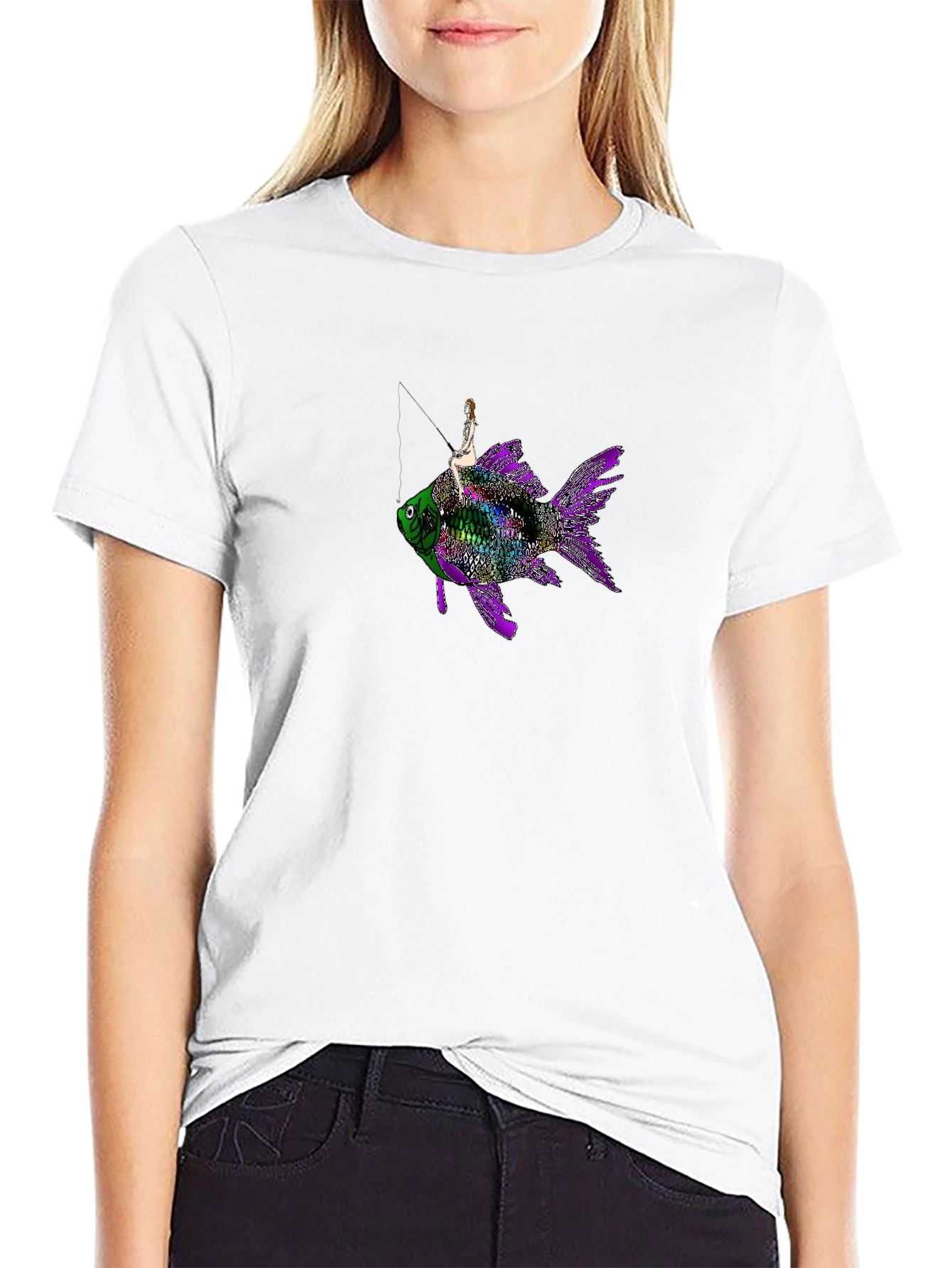Fantasy Fish Rider T-Shirt