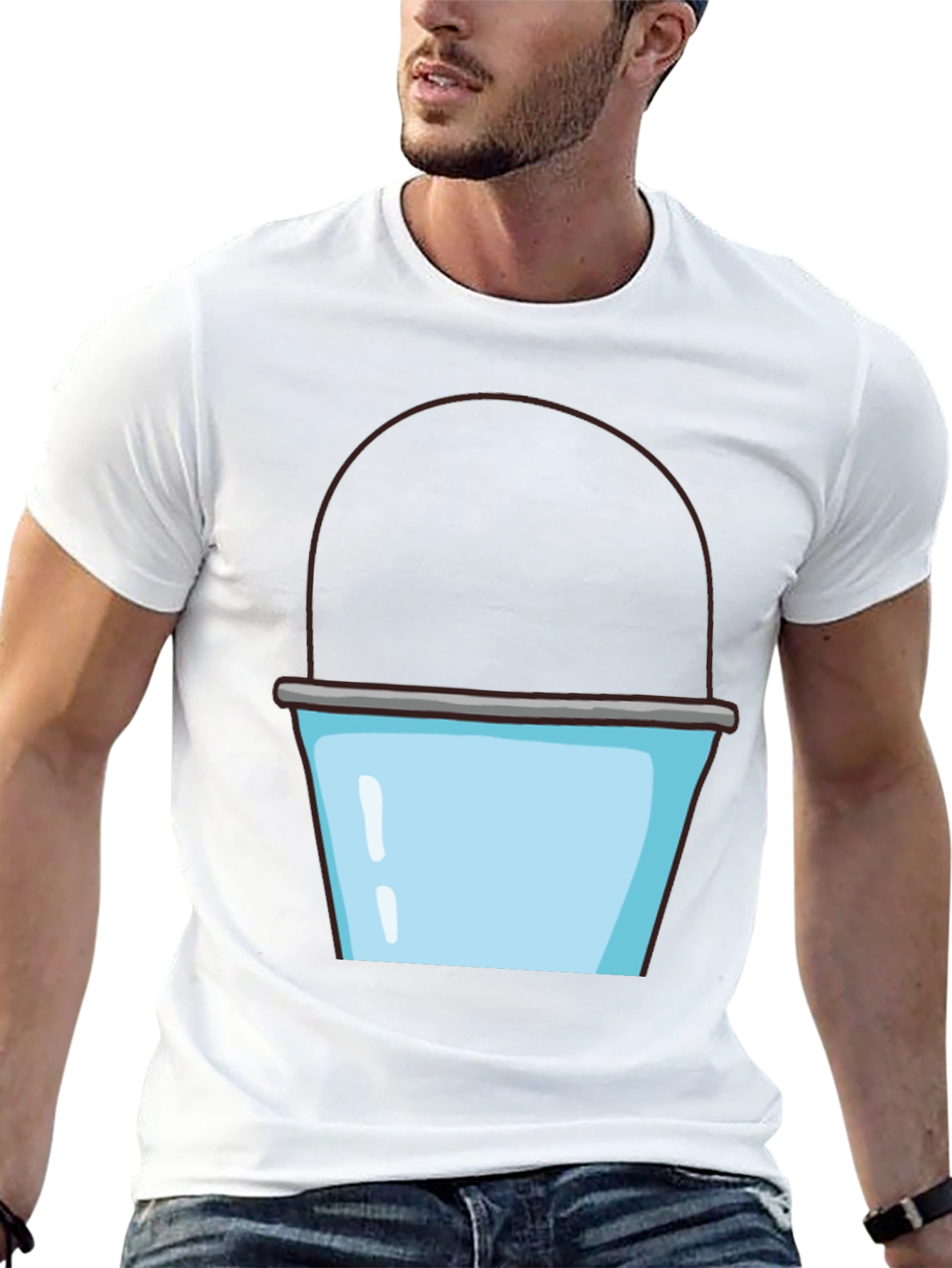Bucket Graphic T-Shirt - Fun Novelty Tee