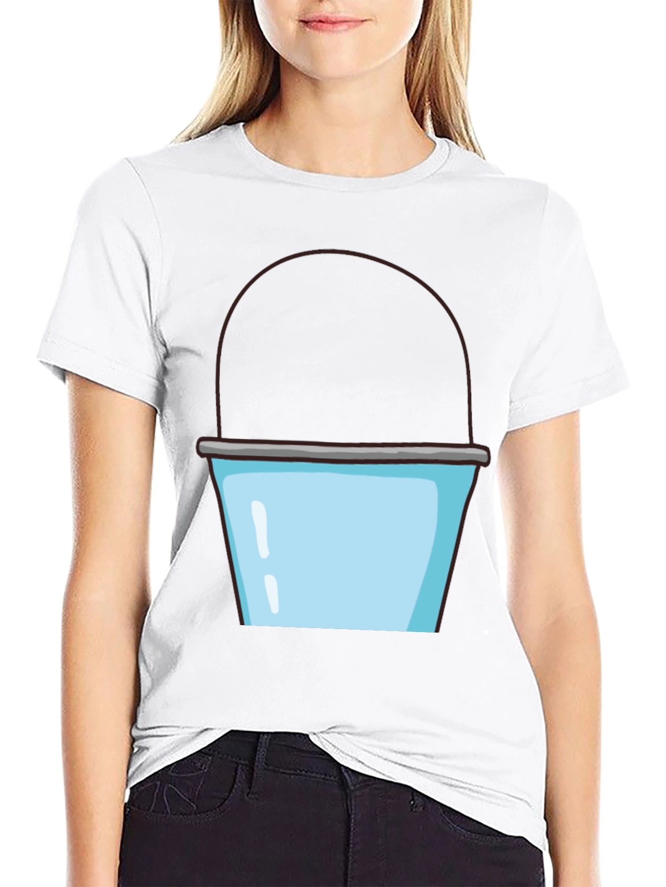 Bucket Graphic T-Shirt - Fun Novelty Tee