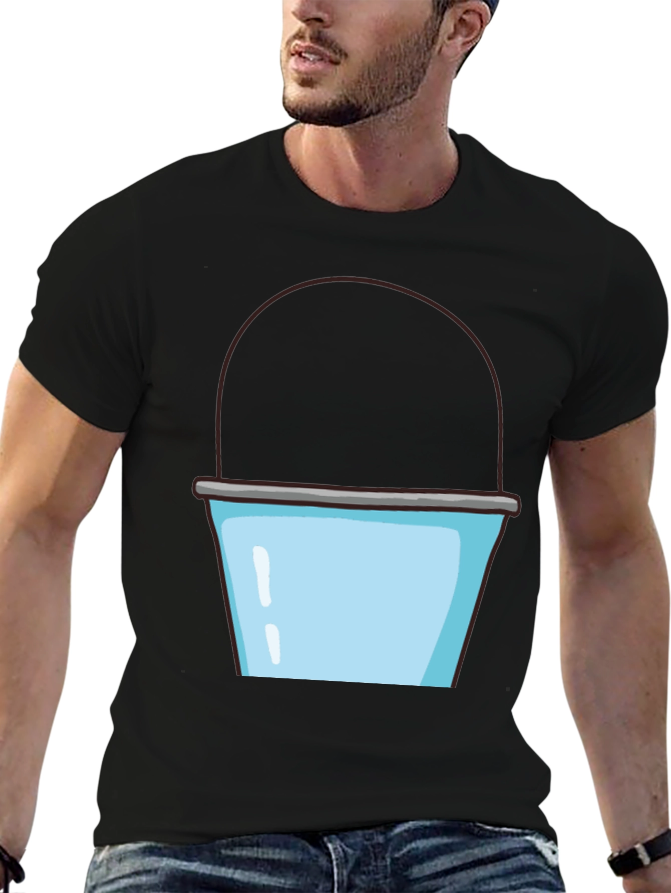 Bucket Graphic T-Shirt - Fun Novelty Tee