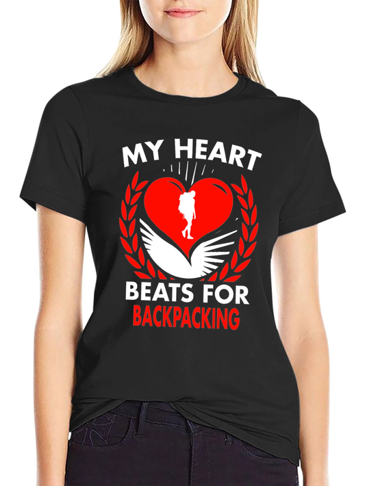 Backpacking Heart Graphic Tee - Adventure Ready!