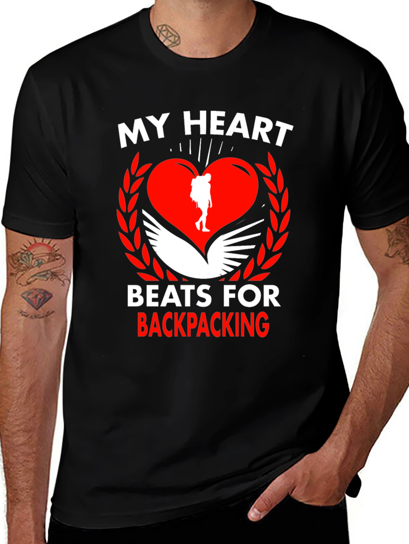 Backpacking Heart Graphic Tee - Adventure Ready!