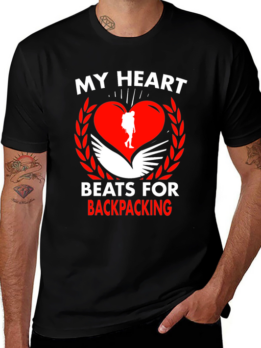 Backpacking Heart Graphic Tee - Adventure Ready!