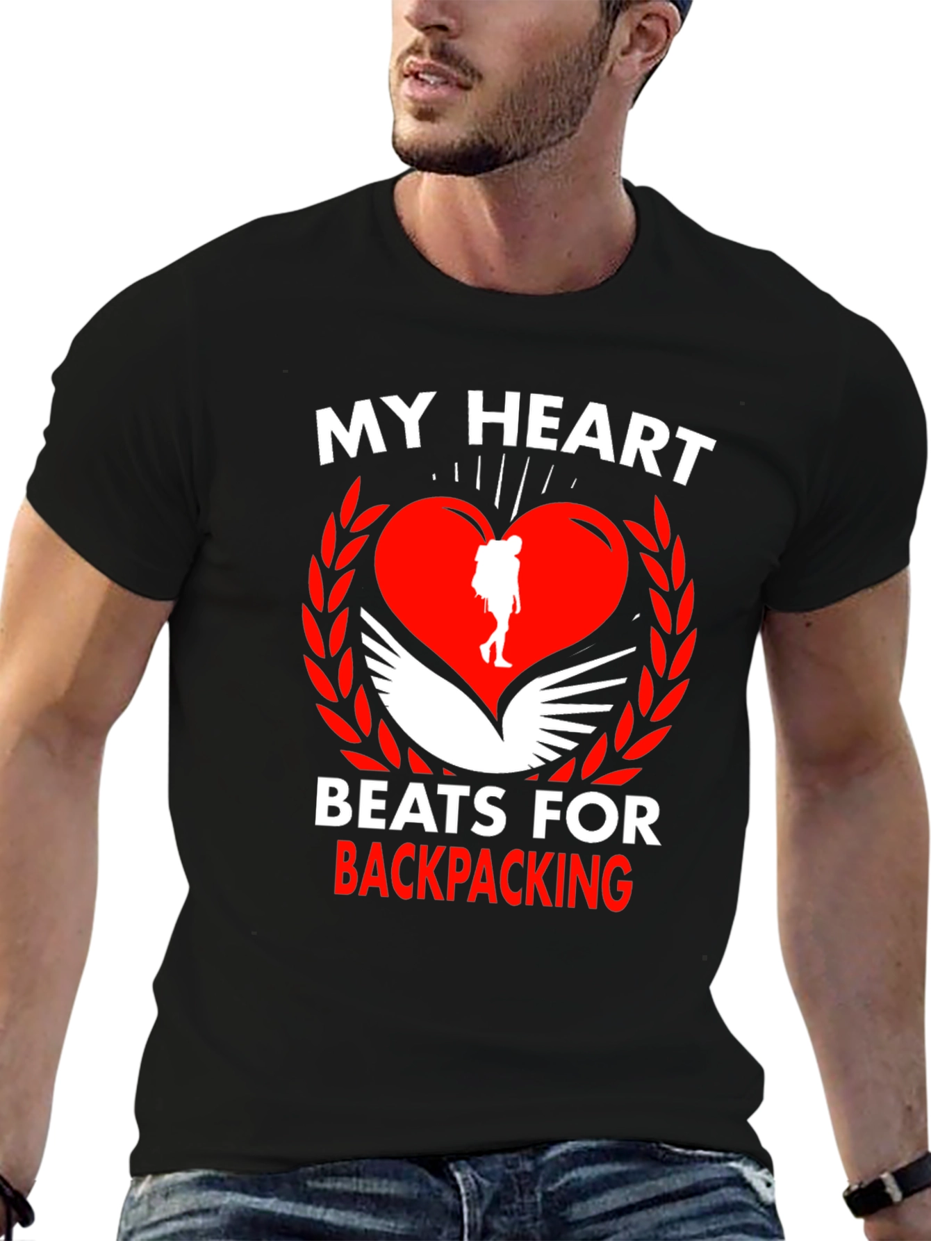 Backpacking Heart Graphic Tee - Adventure Ready!
